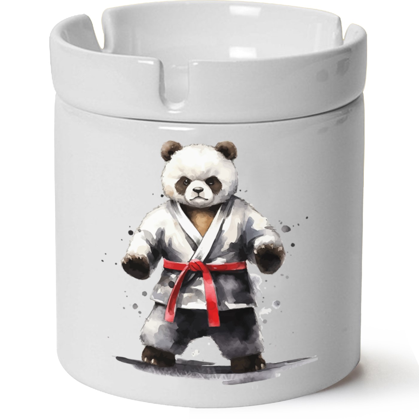 Ayıcık Baskılı Porselen At Söndür Küllük