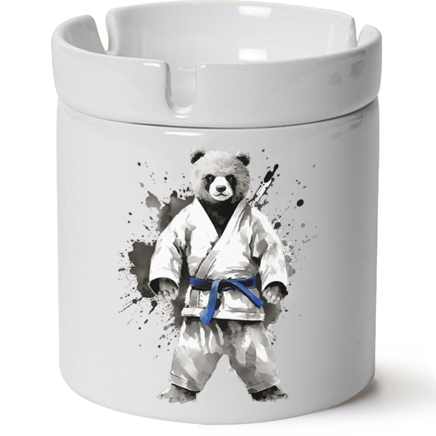 Ayıcık Baskılı Porselen At Söndür Küllük