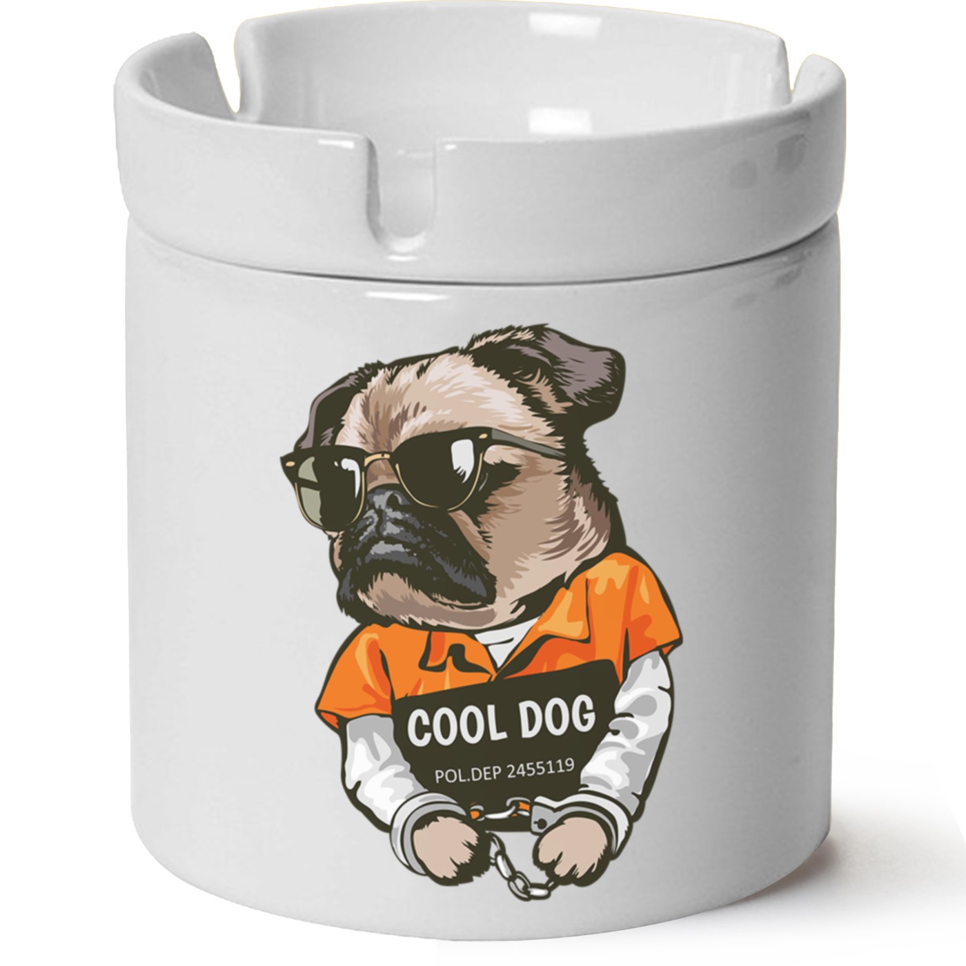 Ayıcık Baskılı Porselen At Söndür Küllük