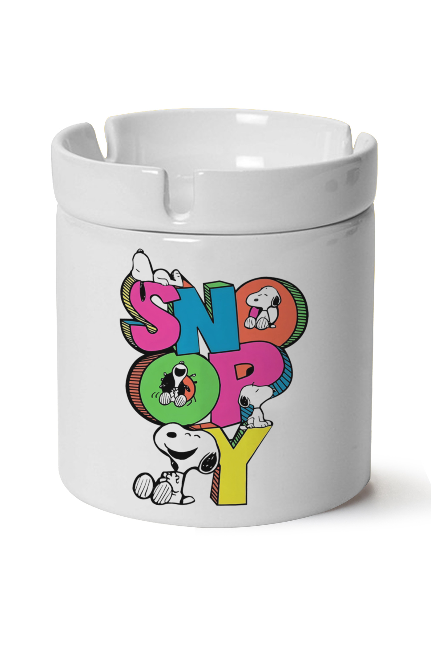 Snoopy Baskılı Porselen At Söndür Küllük