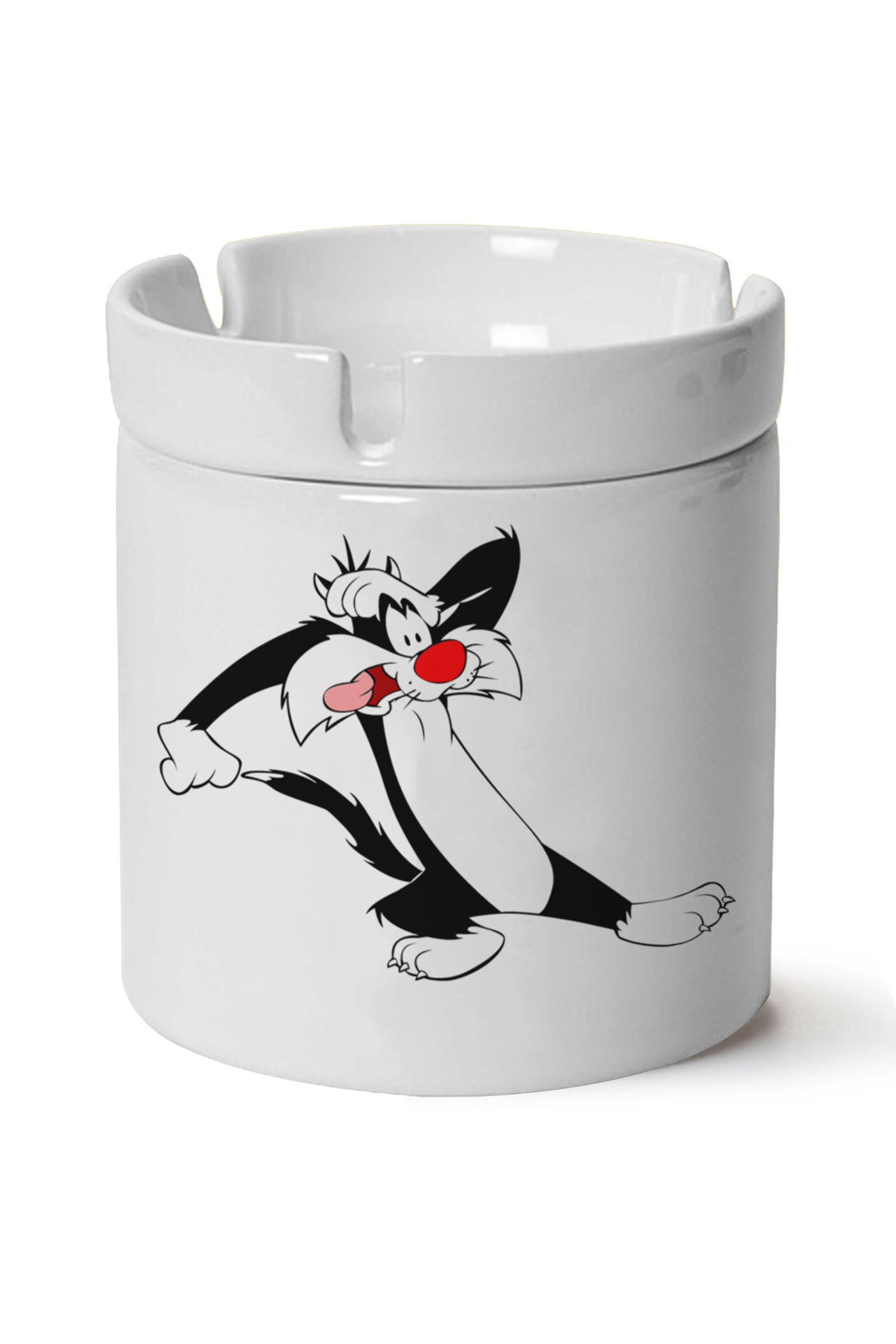 Sylvester Baskılı Porselen At Söndür Küllük