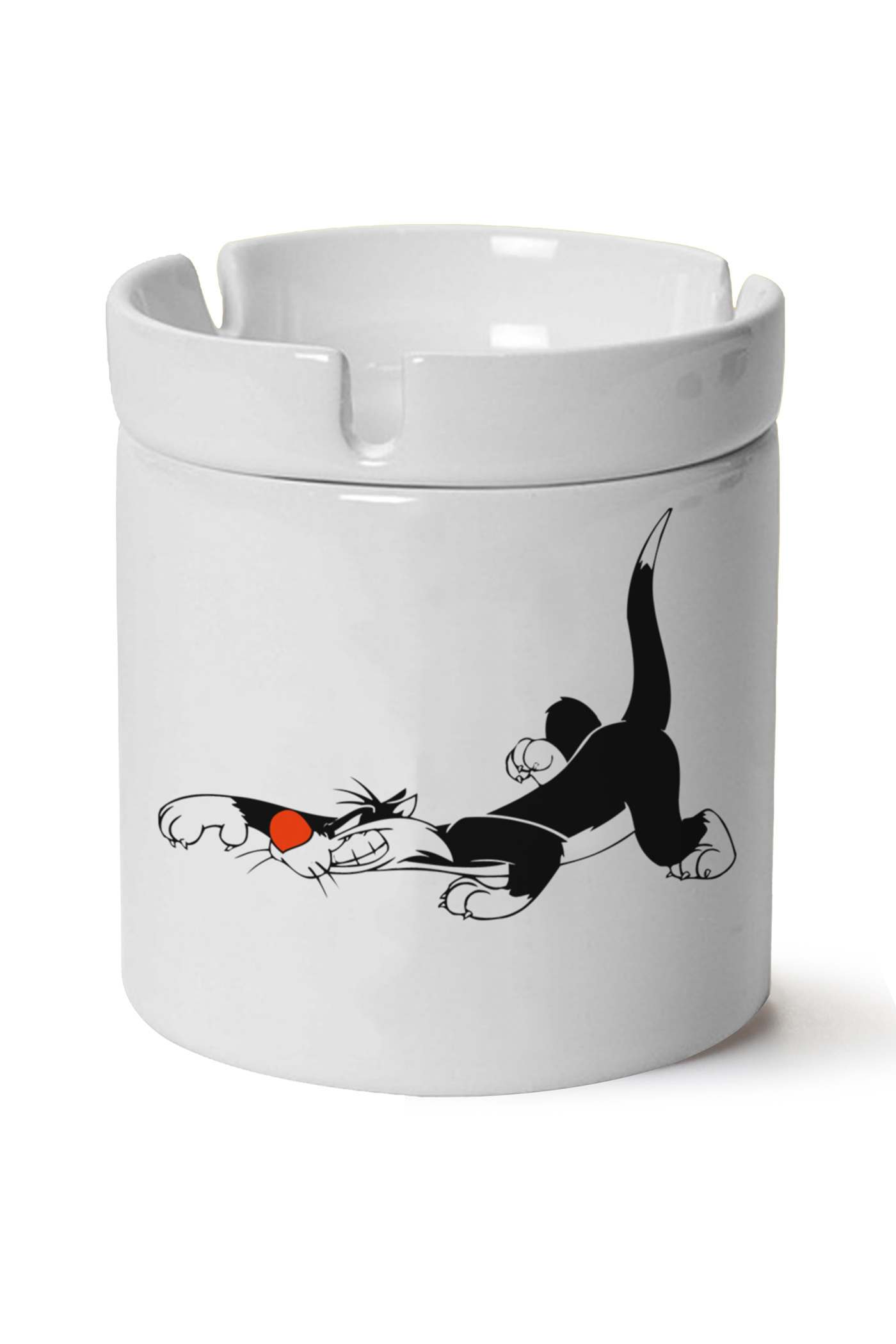 Sylvester Baskılı Porselen At Söndür Küllük