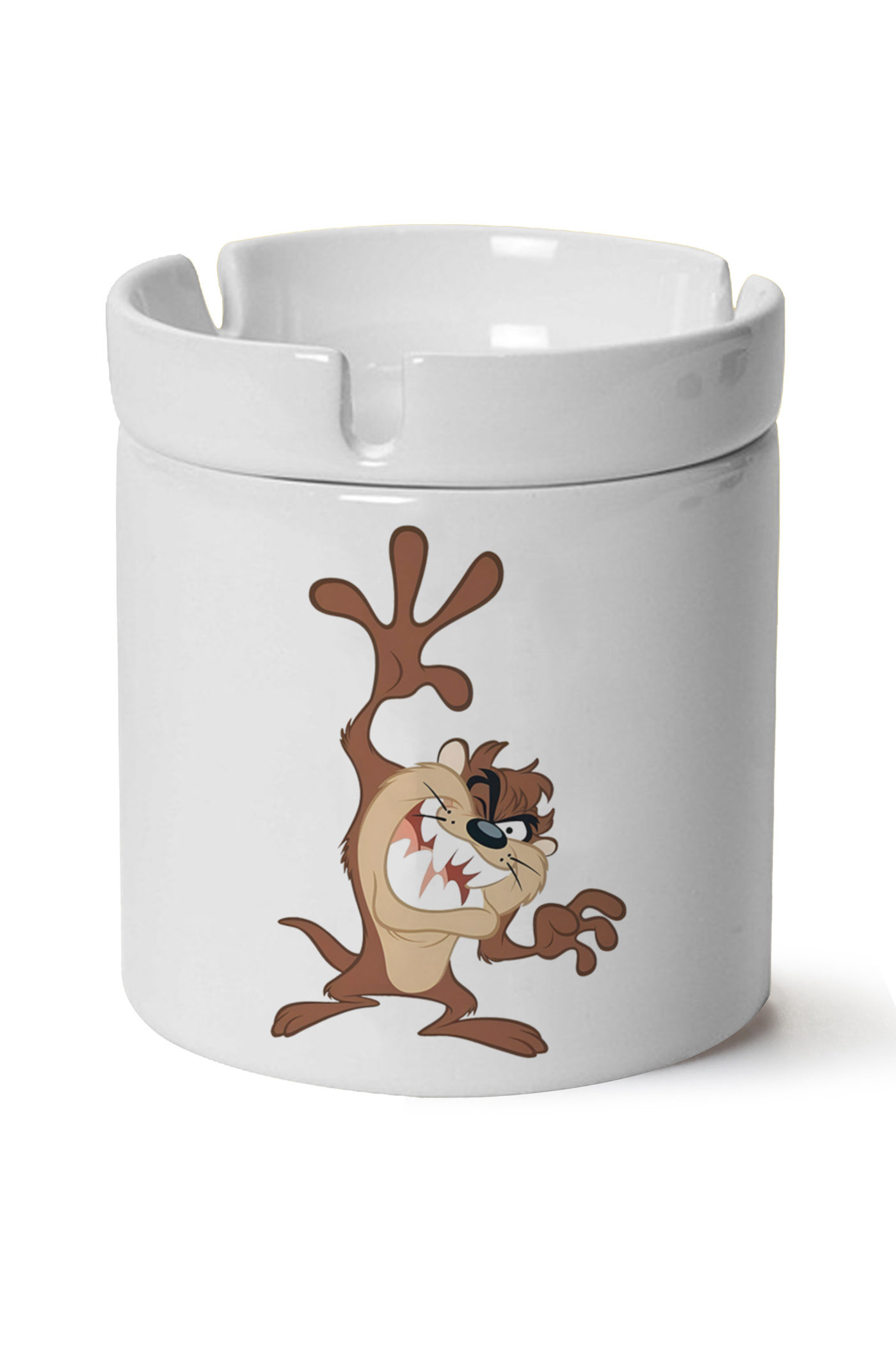 Tazmanya Canavarı Baskılı Porselen At Söndür Küllük