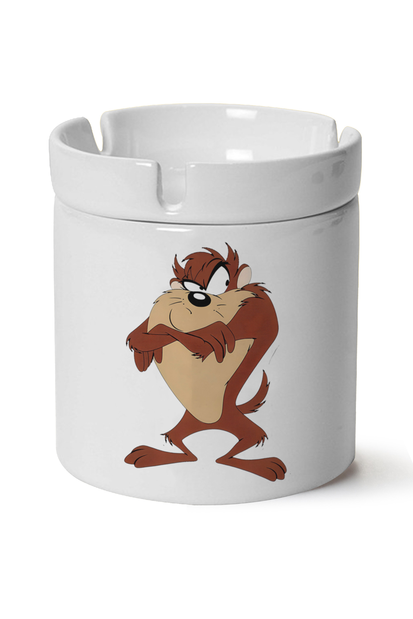 Tazmanya Canavarı Baskılı Porselen At Söndür Küllük