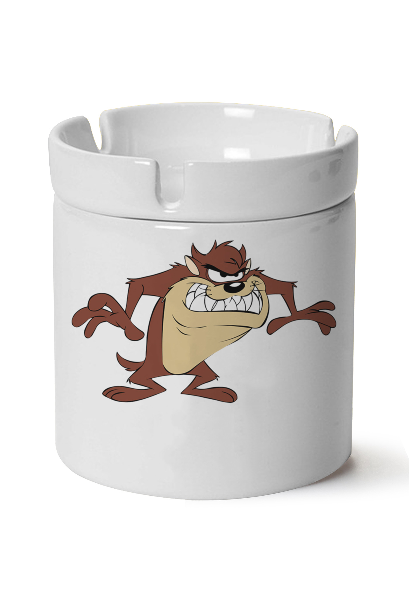 Tazmanya Canavarı Baskılı Porselen At Söndür Küllük