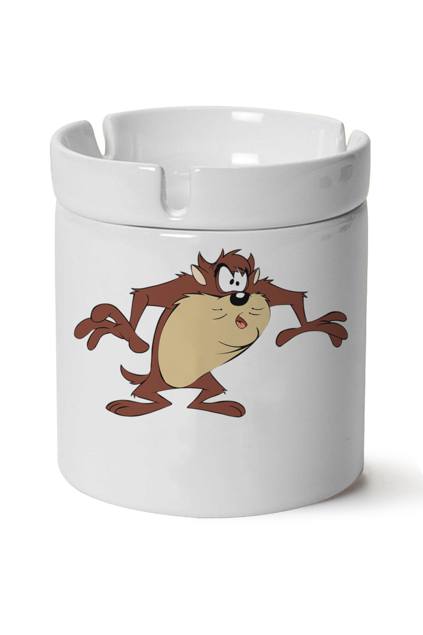 Tazmanya Canavarı Baskılı Porselen At Söndür Küllük