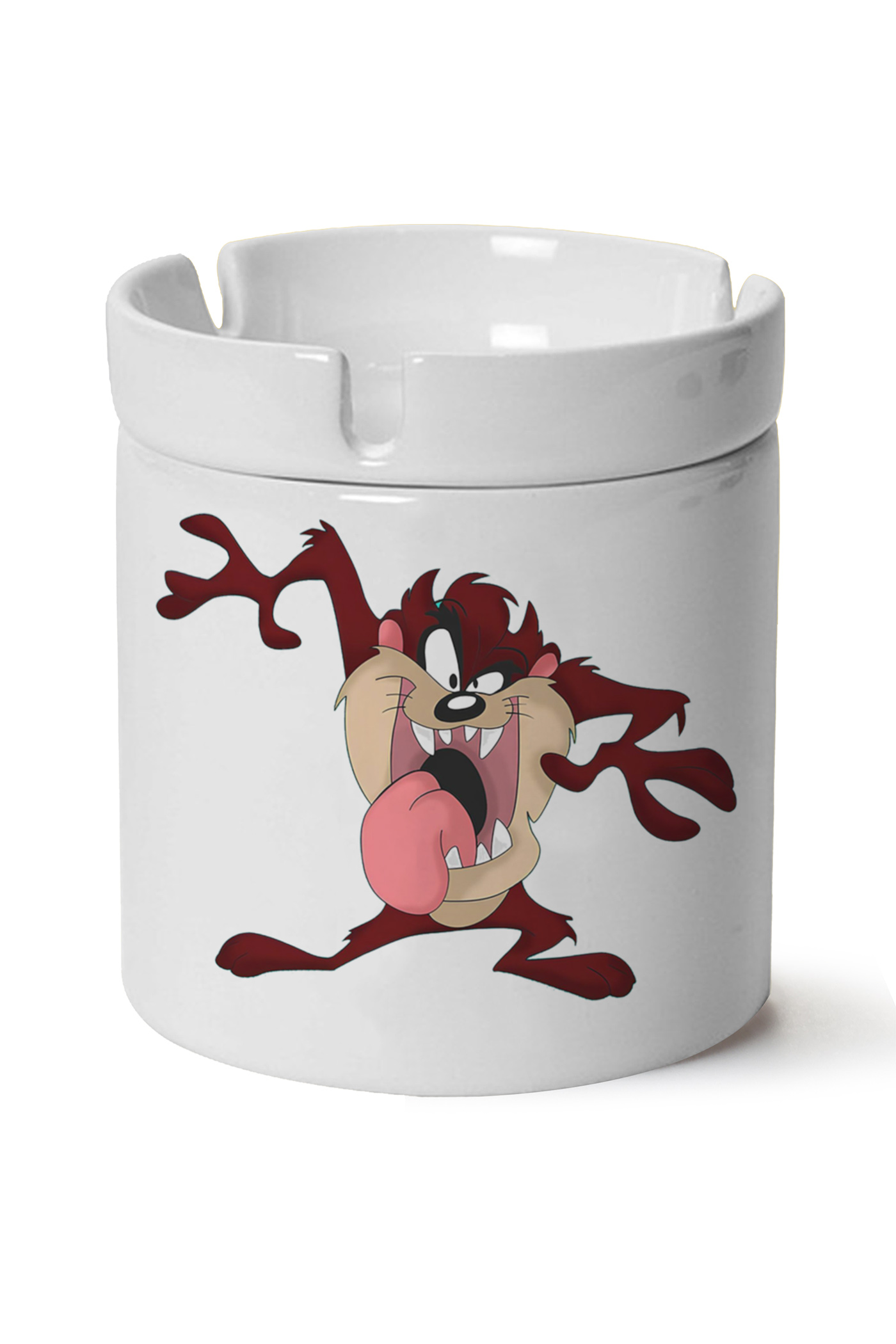 Tazmanya Canavarı Baskılı Porselen At Söndür Küllük