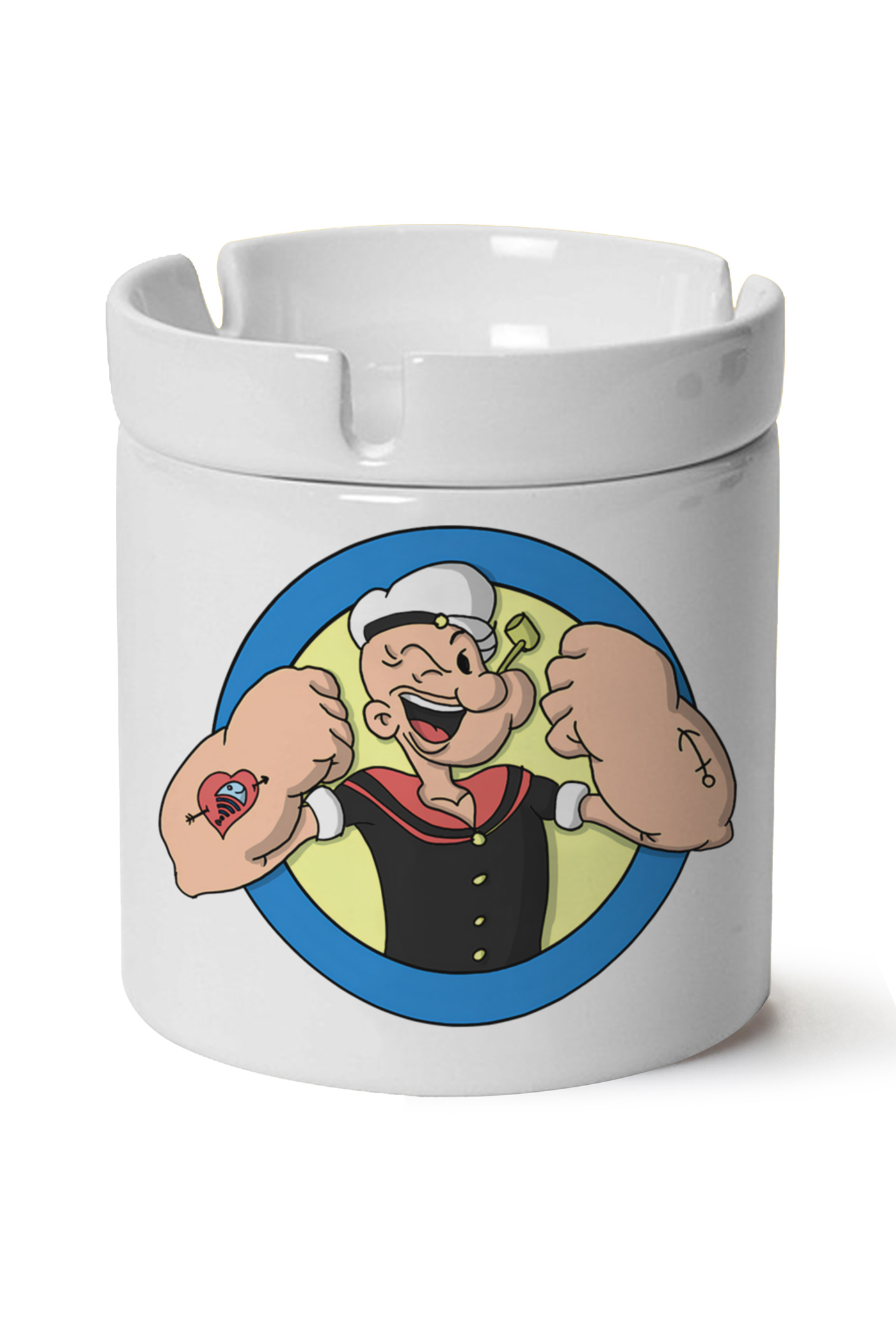 Temel Reis Baskılı Porselen At Söndür Küllük