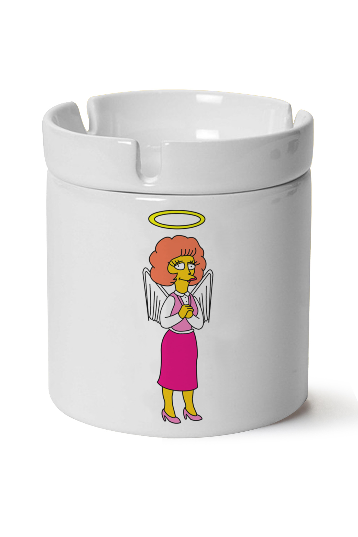 Simpsons Baskılı Porselen At Söndür Küllük