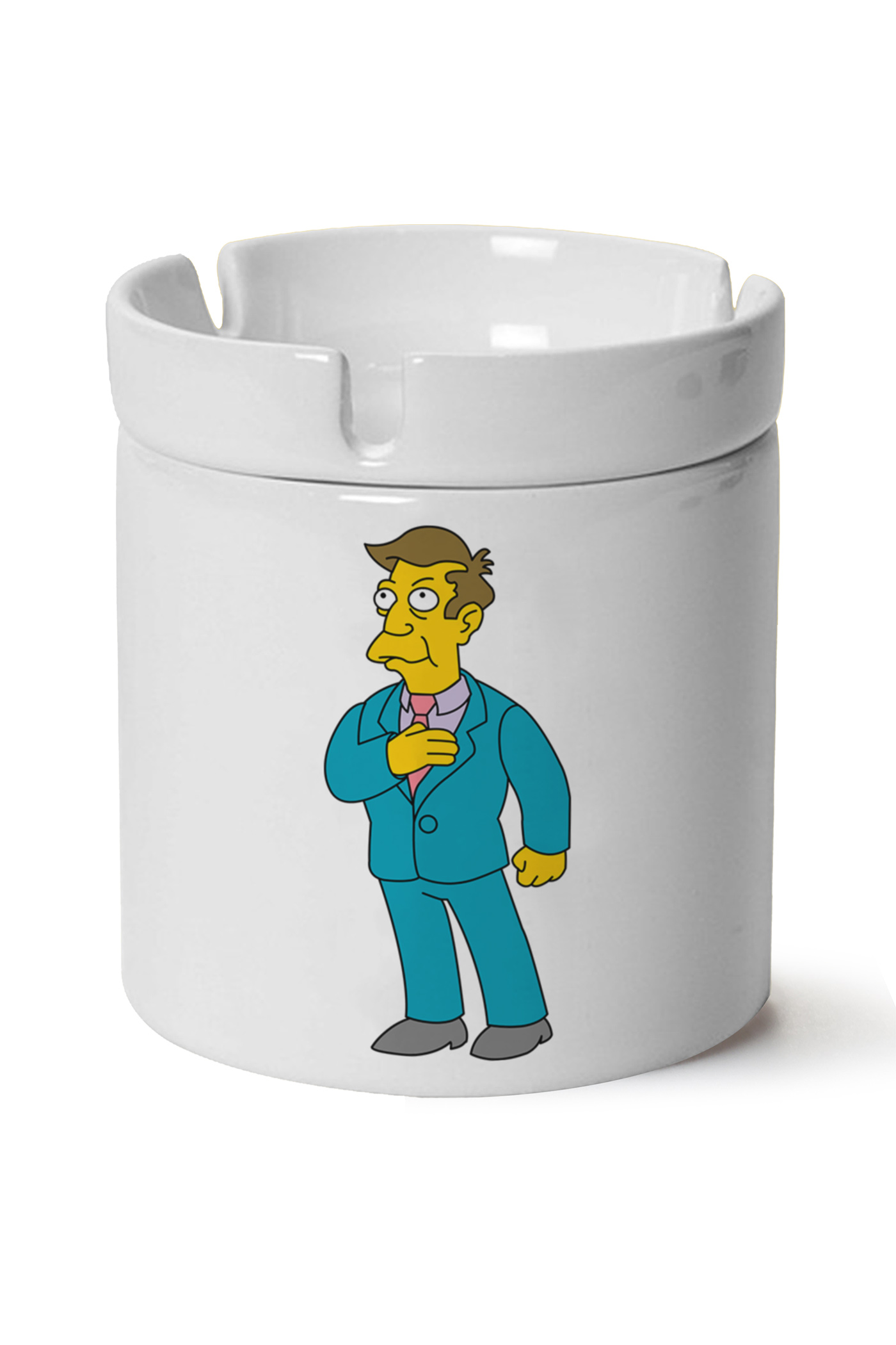 Simpsons Baskılı Porselen At Söndür Küllük