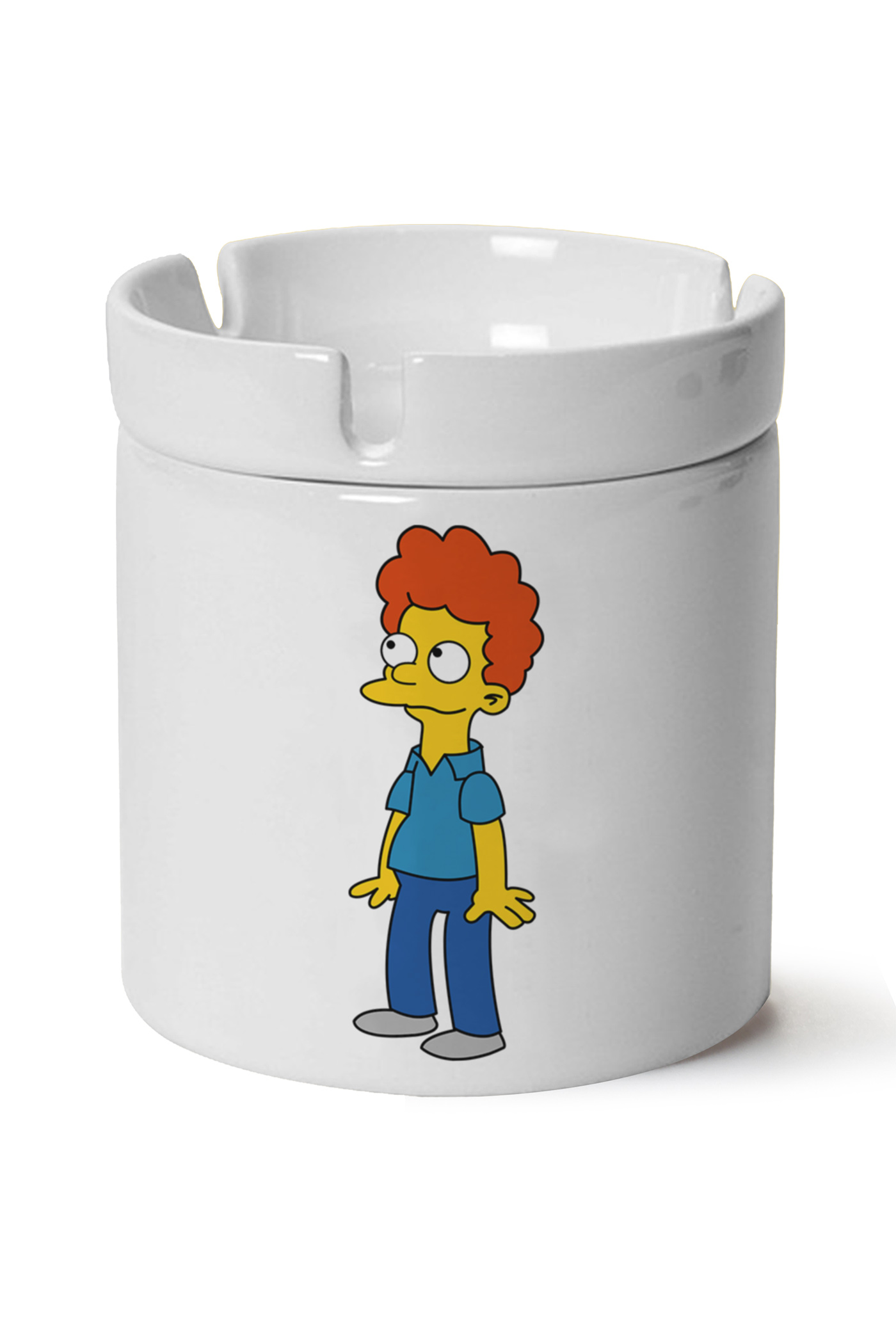 Simpsons Baskılı Porselen At Söndür Küllük