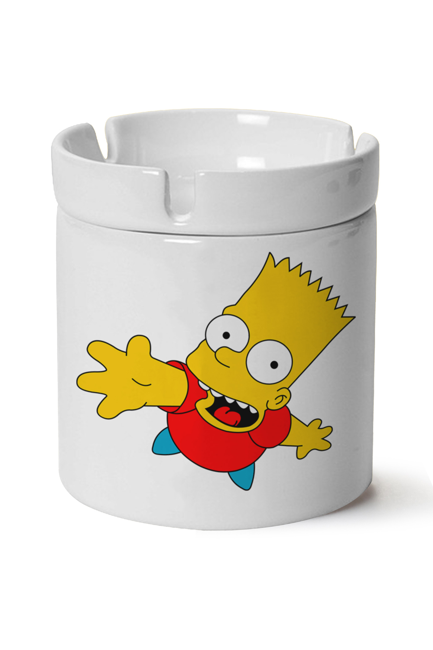 Simpsons Baskılı Porselen At Söndür Küllük