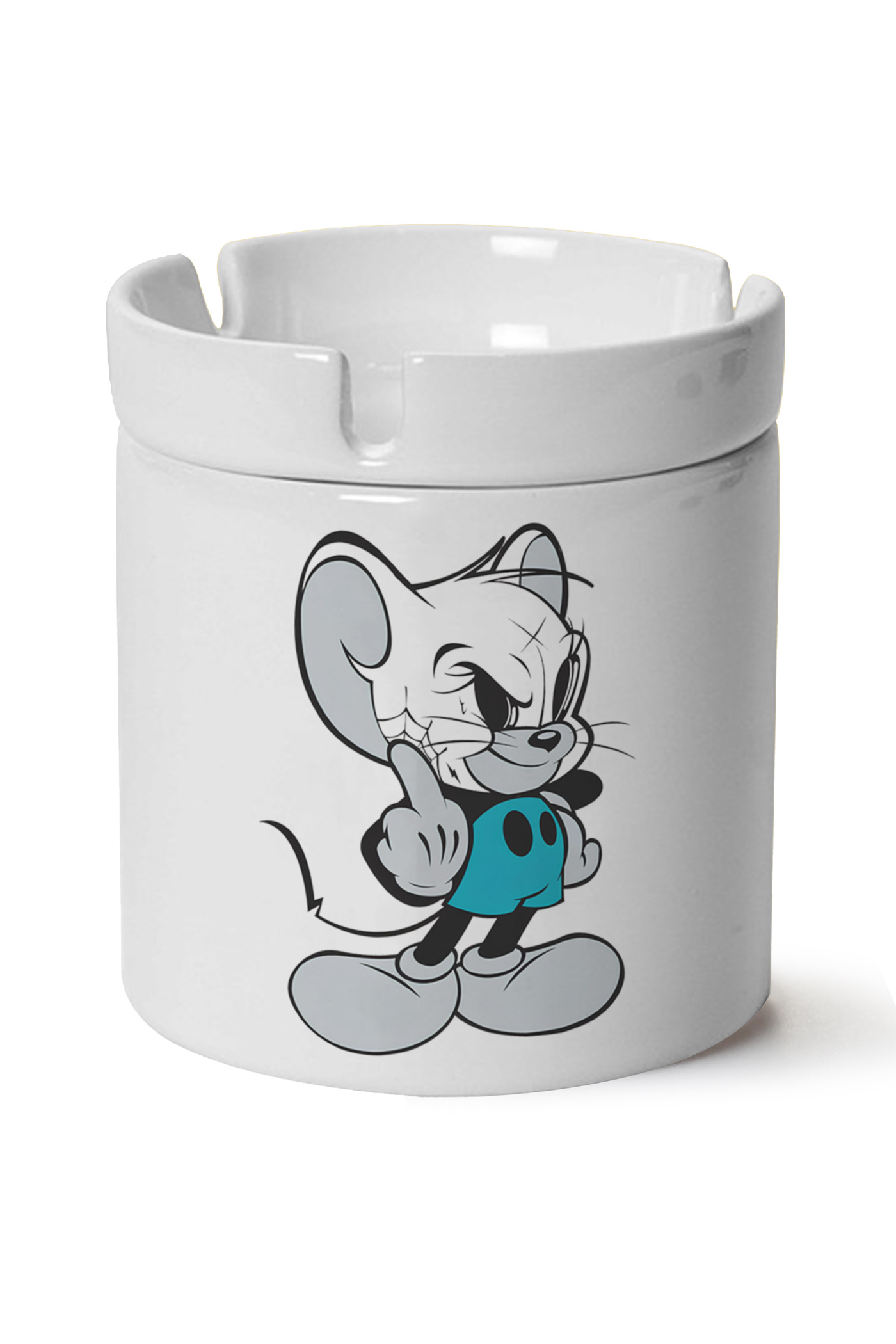 Jerry Baskılı Porselen At Söndür Küllük