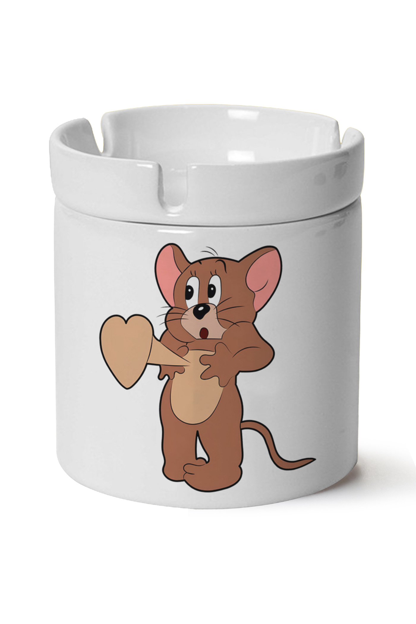 Jerry Baskılı Porselen At Söndür Küllük