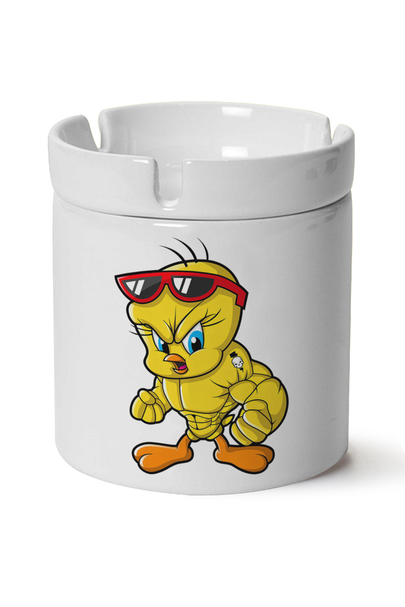 Tweety Baskılı Porselen At Söndür Küllük