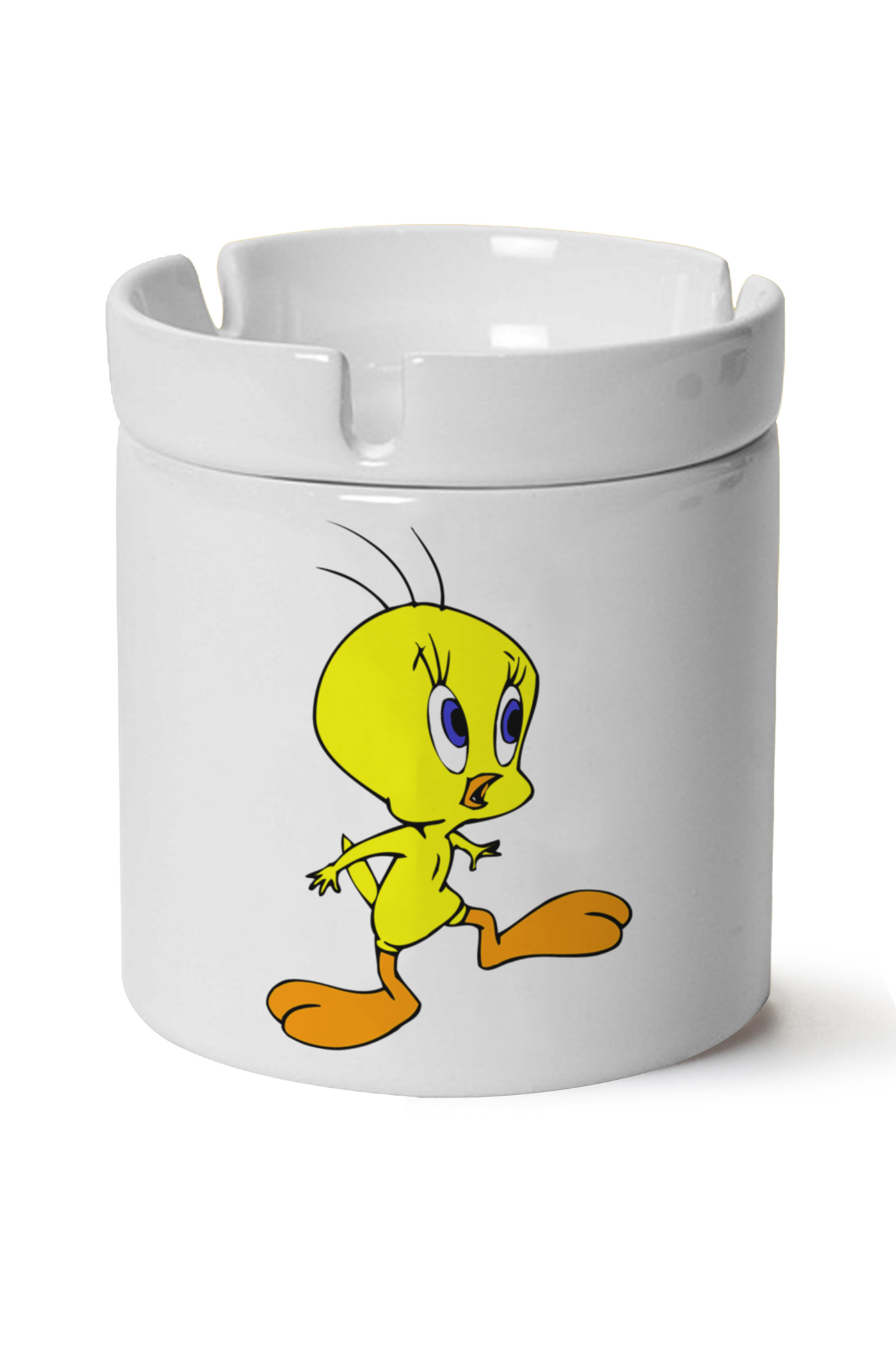 Tweety Baskılı Porselen At Söndür Küllük
