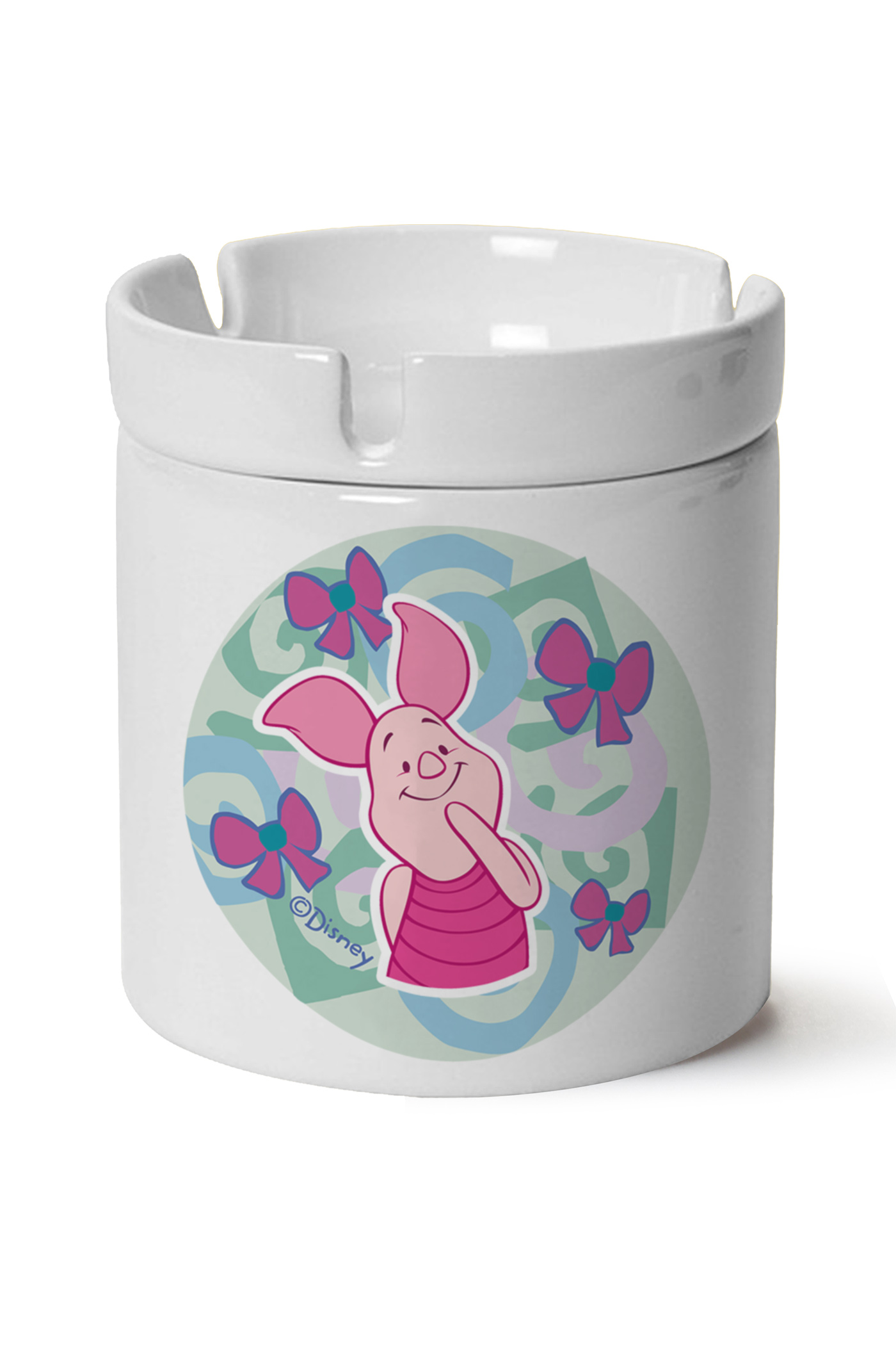 Piglet Baskılı Porselen At Söndür Küllük