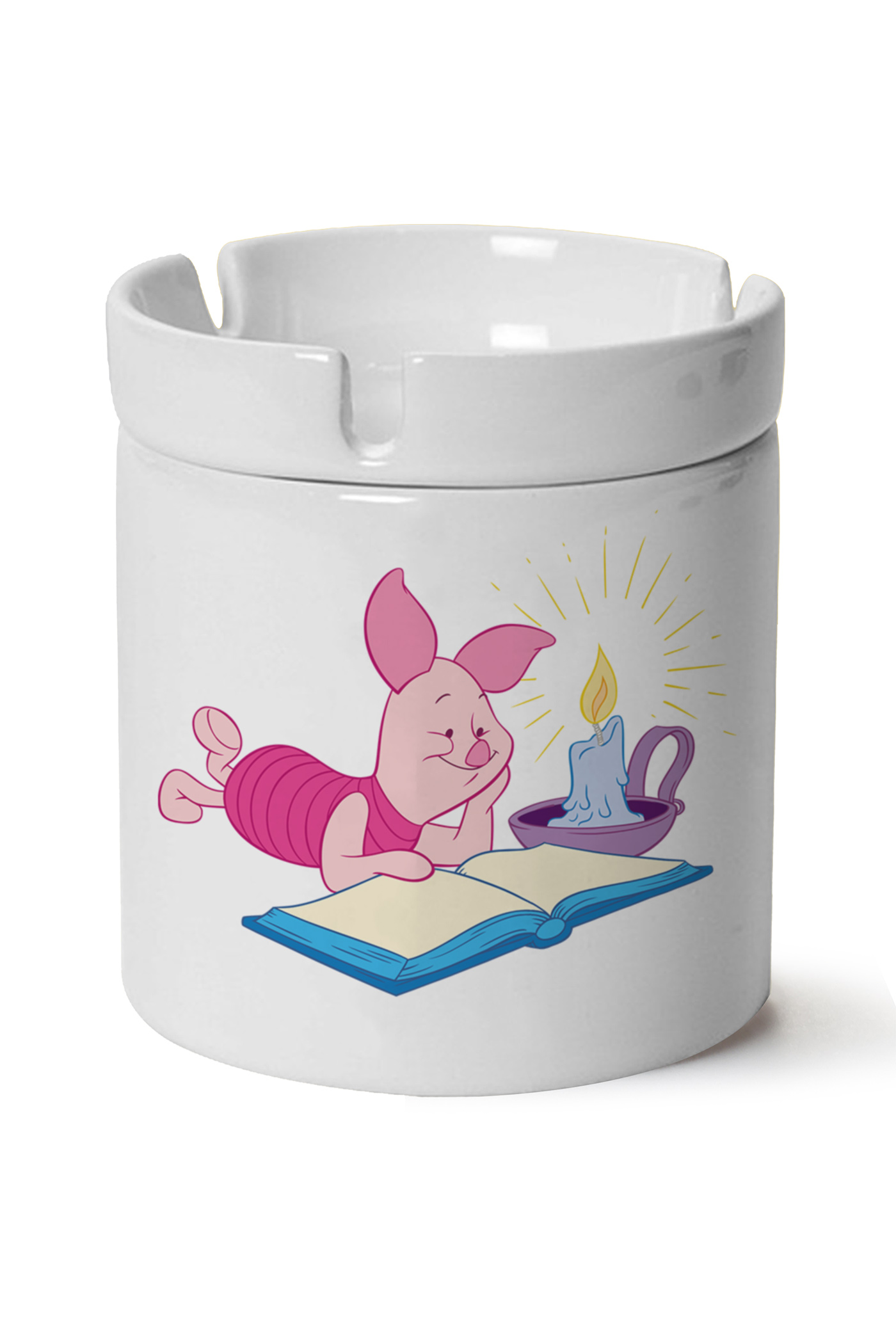 Piglet Baskılı Porselen At Söndür Küllük