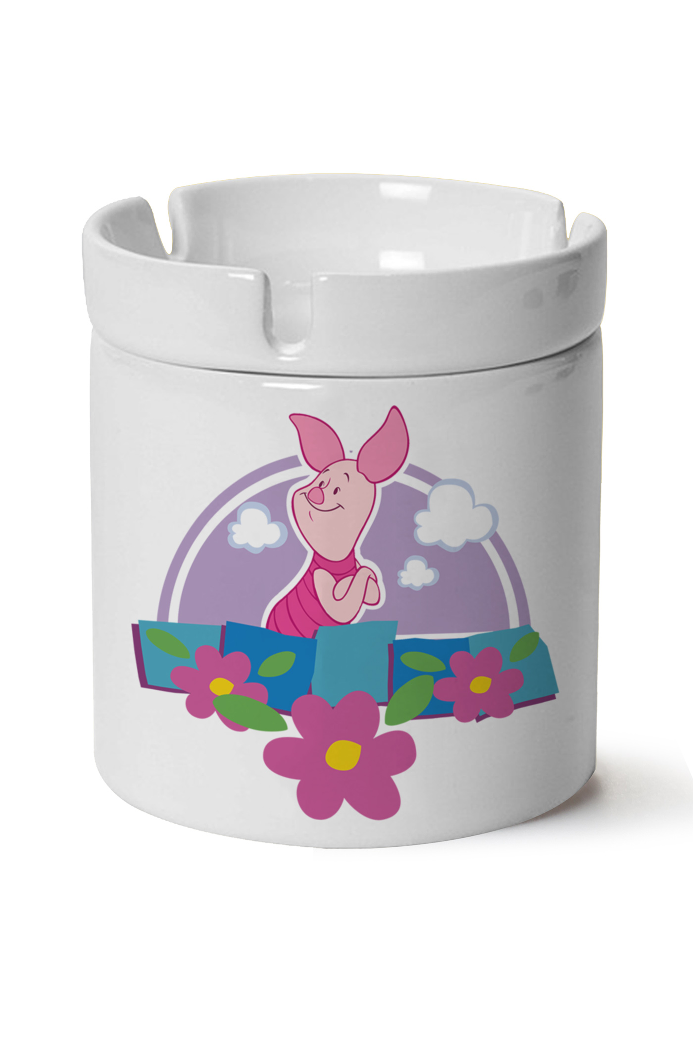 Piglet Baskılı Porselen At Söndür Küllük