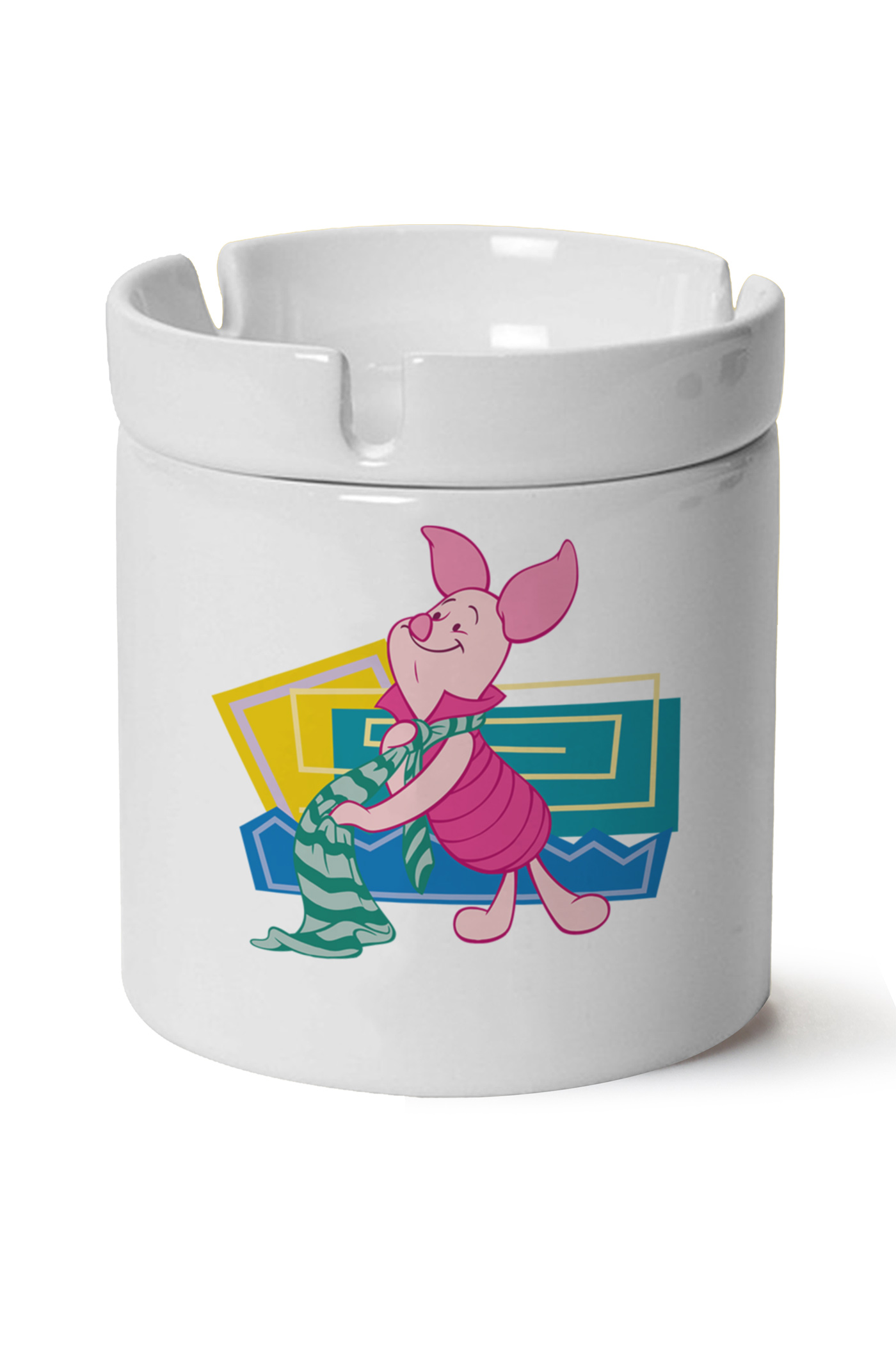 Piglet Baskılı Porselen At Söndür Küllük