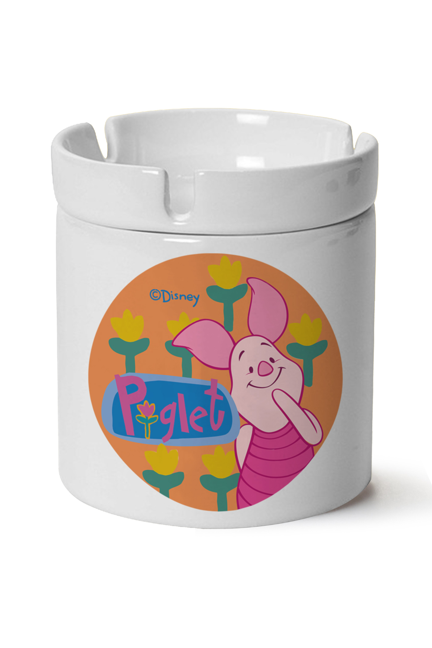 Piglet Baskılı Porselen At Söndür Küllük