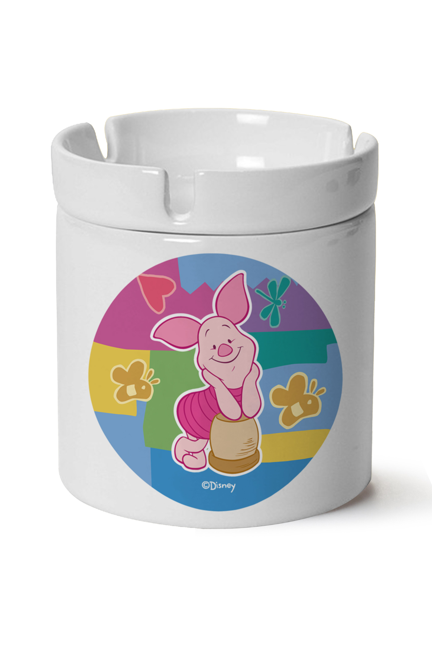 Piglet Baskılı Porselen At Söndür Küllük