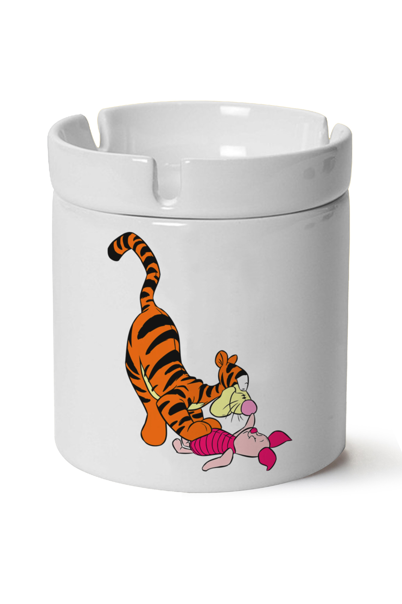 Tigger Baskılı Porselen At Söndür Küllük