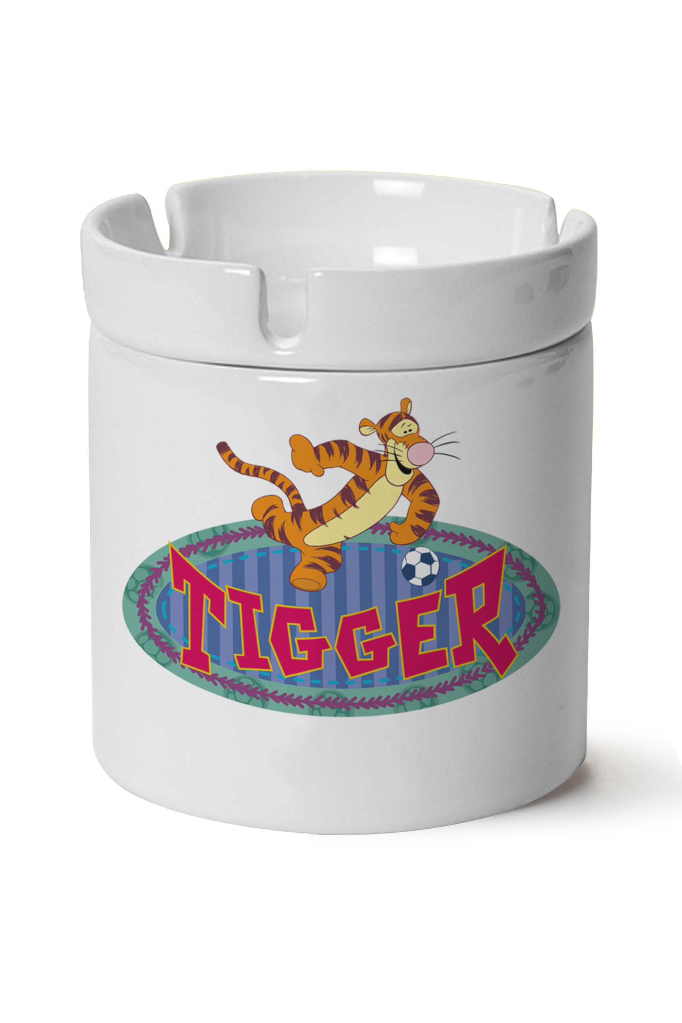 Tigger Baskılı Porselen At Söndür Küllük