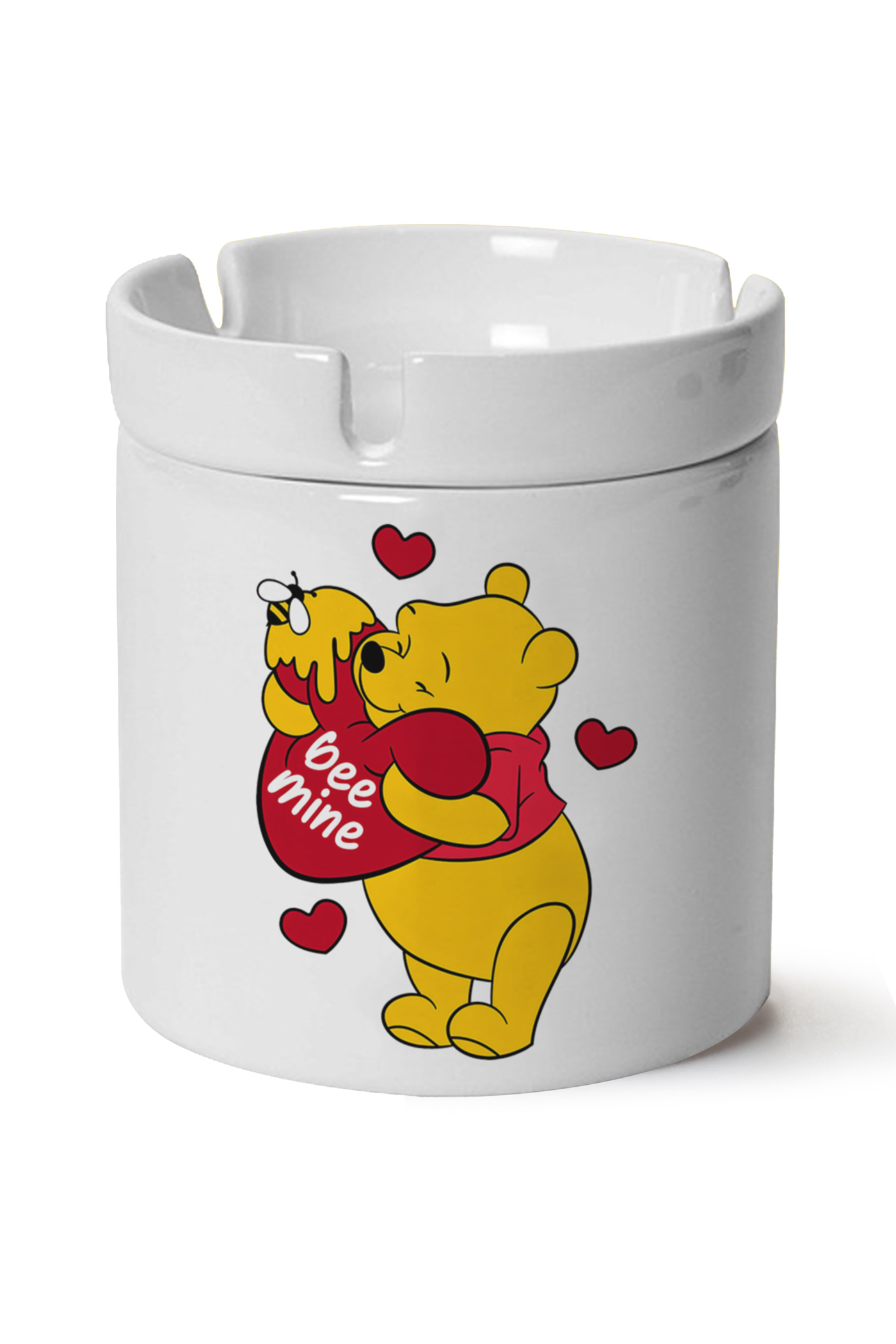 Winnie The Pooh Baskılı Porselen At Söndür Küllük