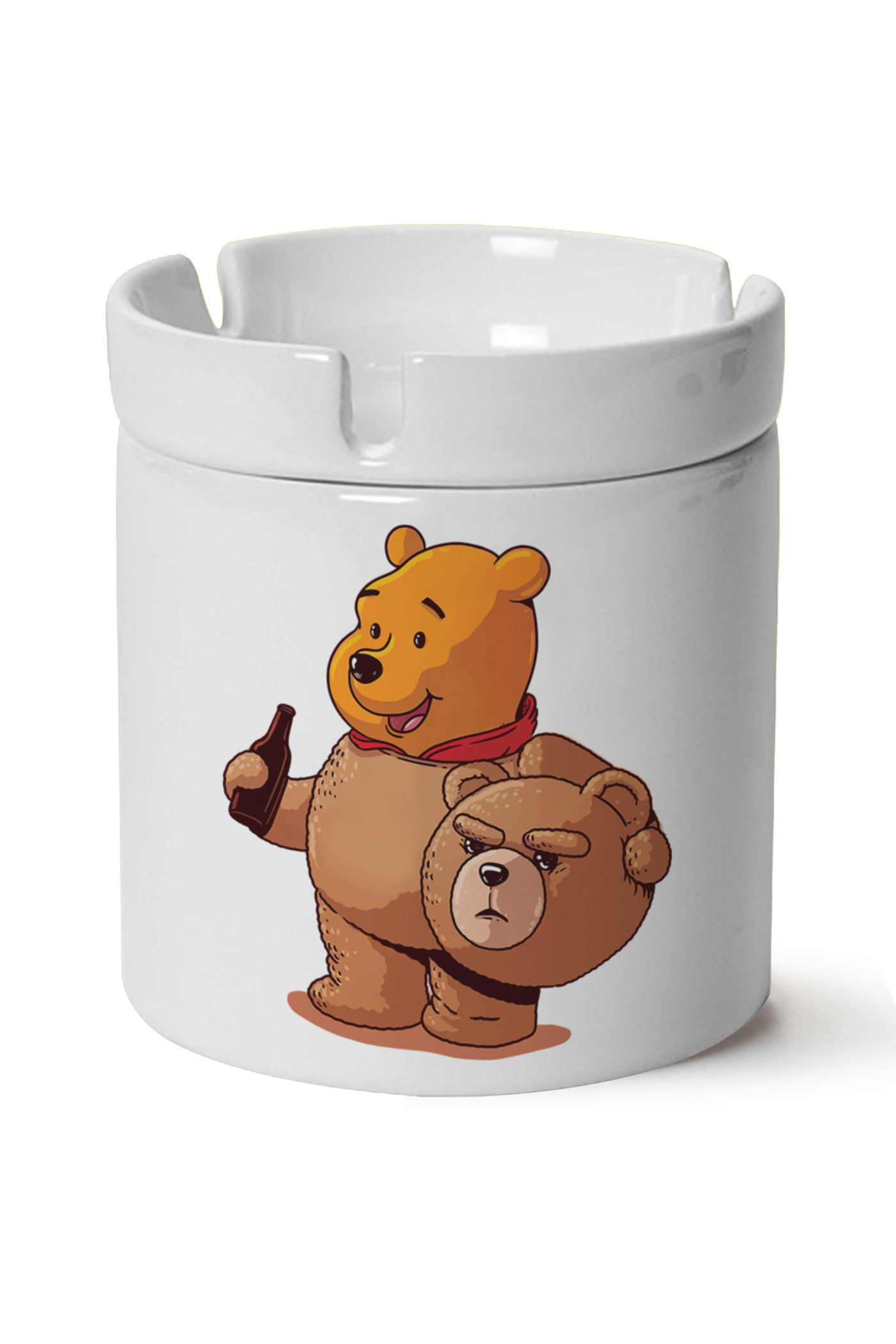 Winnie The Pooh Baskılı Porselen At Söndür Küllük