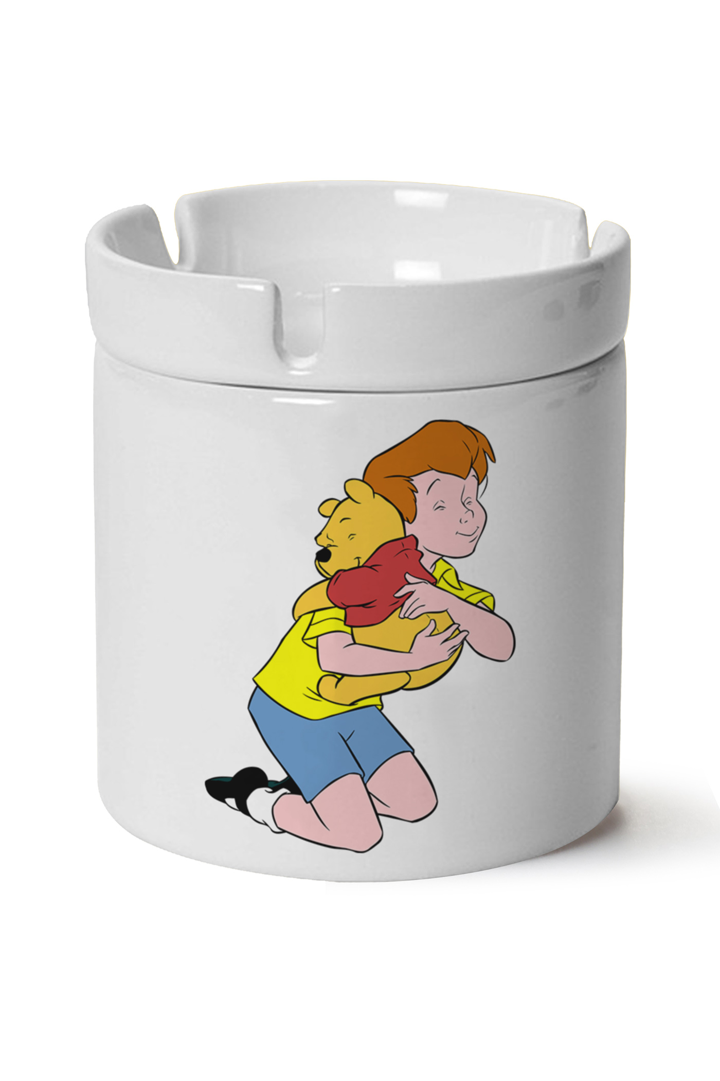 Winnie The Pooh Baskılı Porselen At Söndür Küllük