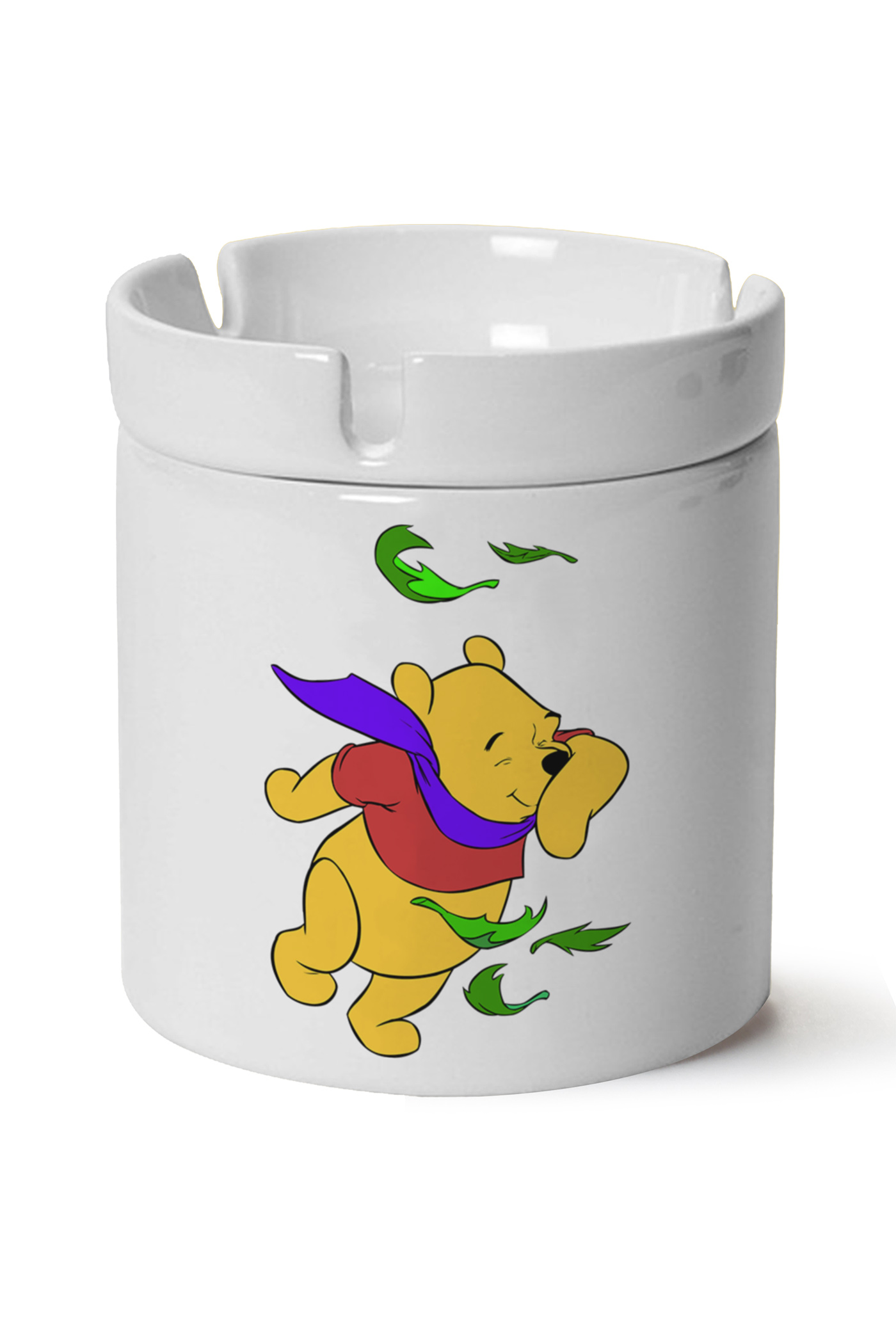 Winnie The Pooh Baskılı Porselen At Söndür Küllük