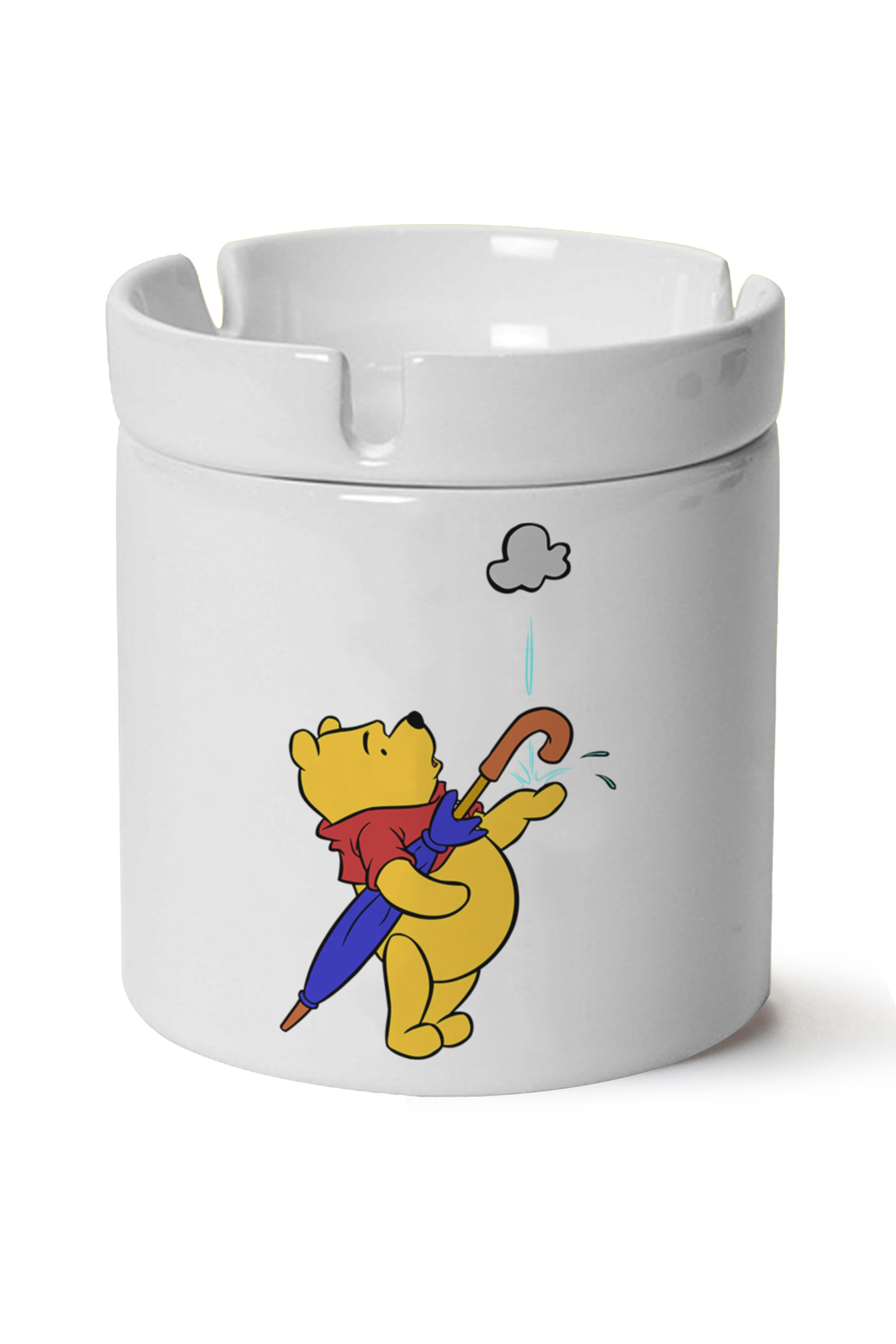 Winnie The Pooh Baskılı Porselen At Söndür Küllük