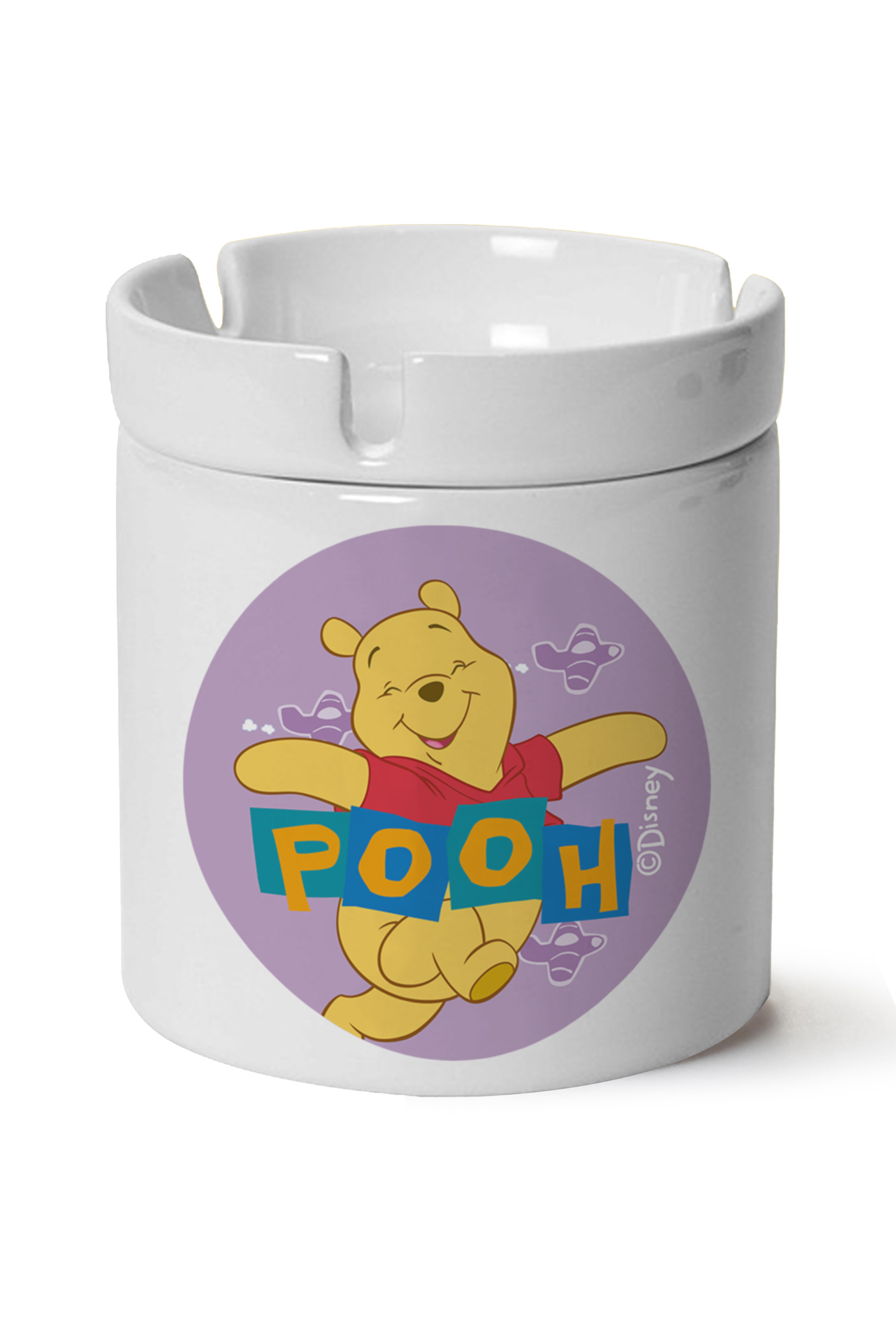 Winnie The Pooh Baskılı Porselen At Söndür Küllük