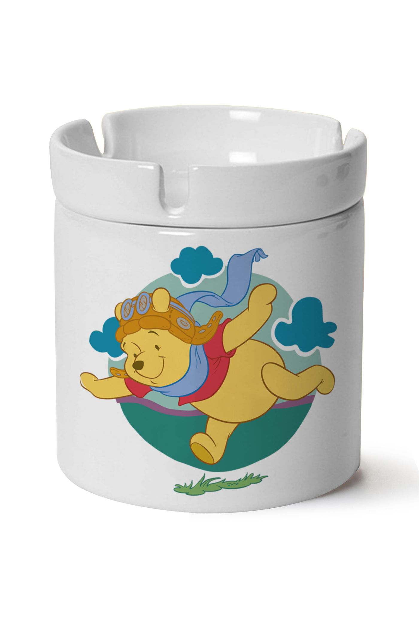 Winnie The Pooh Baskılı Porselen At Söndür Küllük