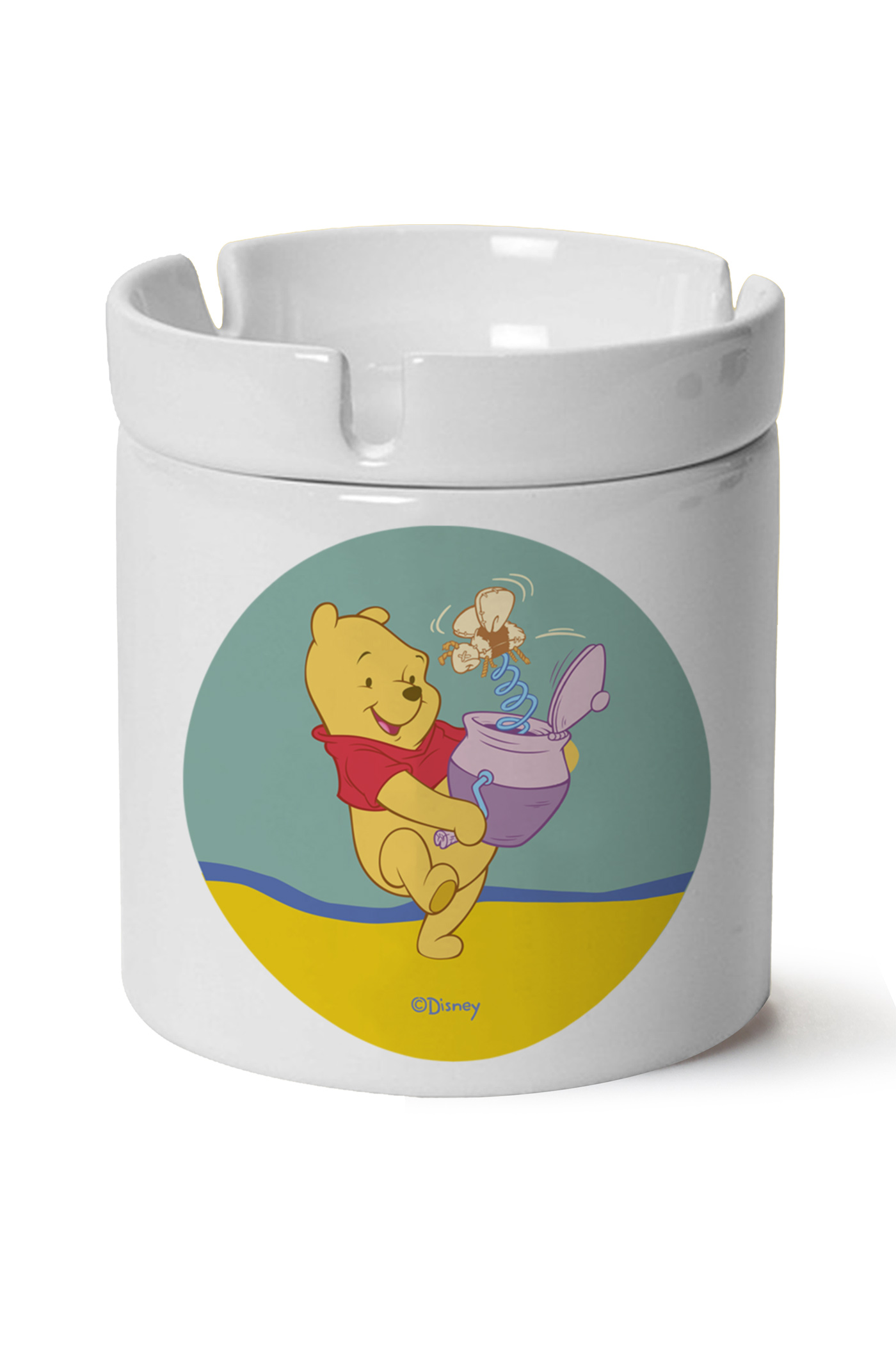 Winnie The Pooh Baskılı Porselen At Söndür Küllük