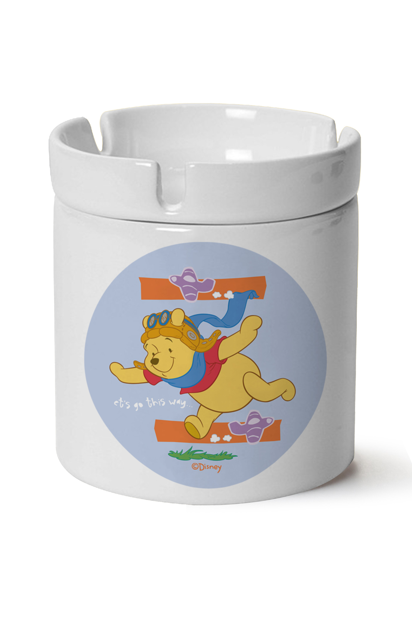 Winnie The Pooh Baskılı Porselen At Söndür Küllük