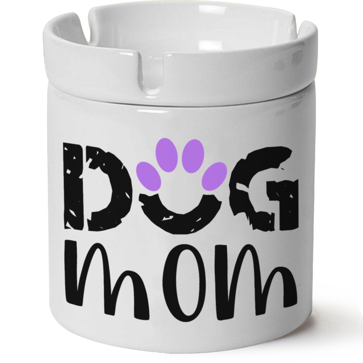 Köpek Baskılı Porselen At Söndür Küllük