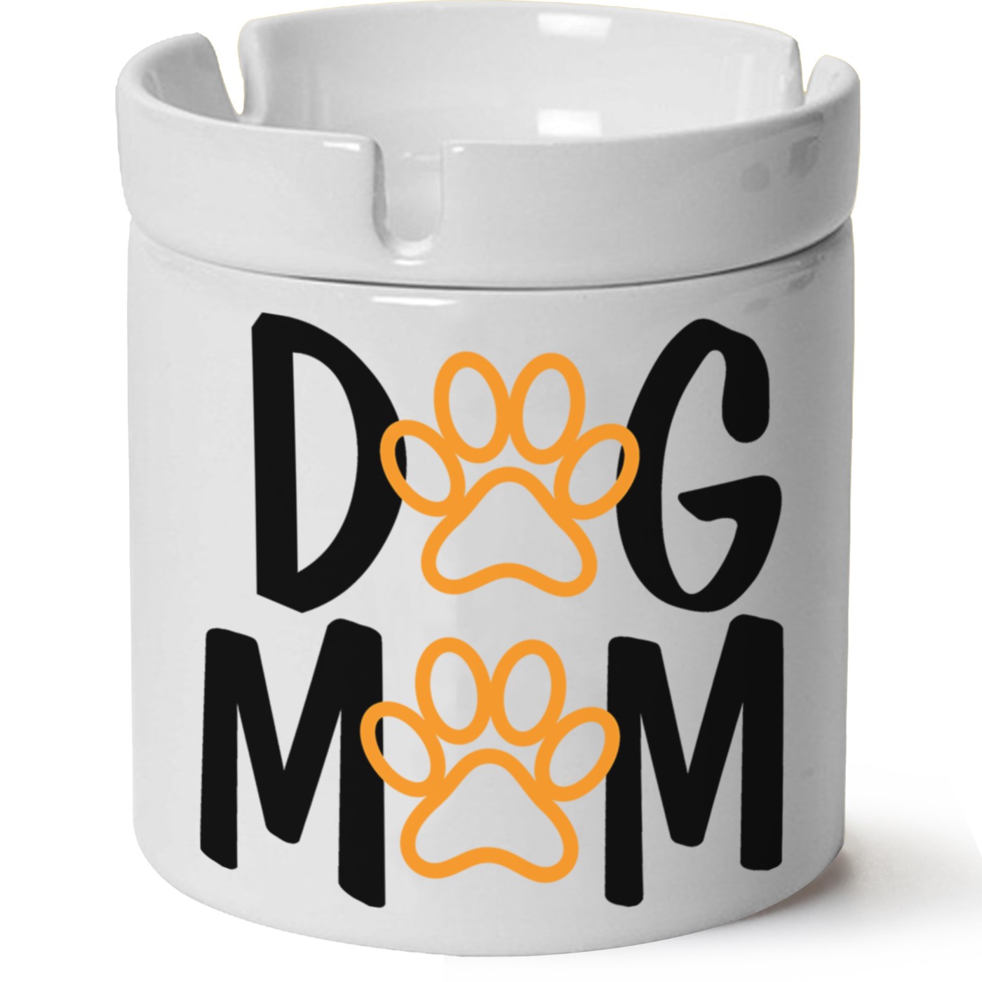 Köpek Baskılı Porselen At Söndür Küllük