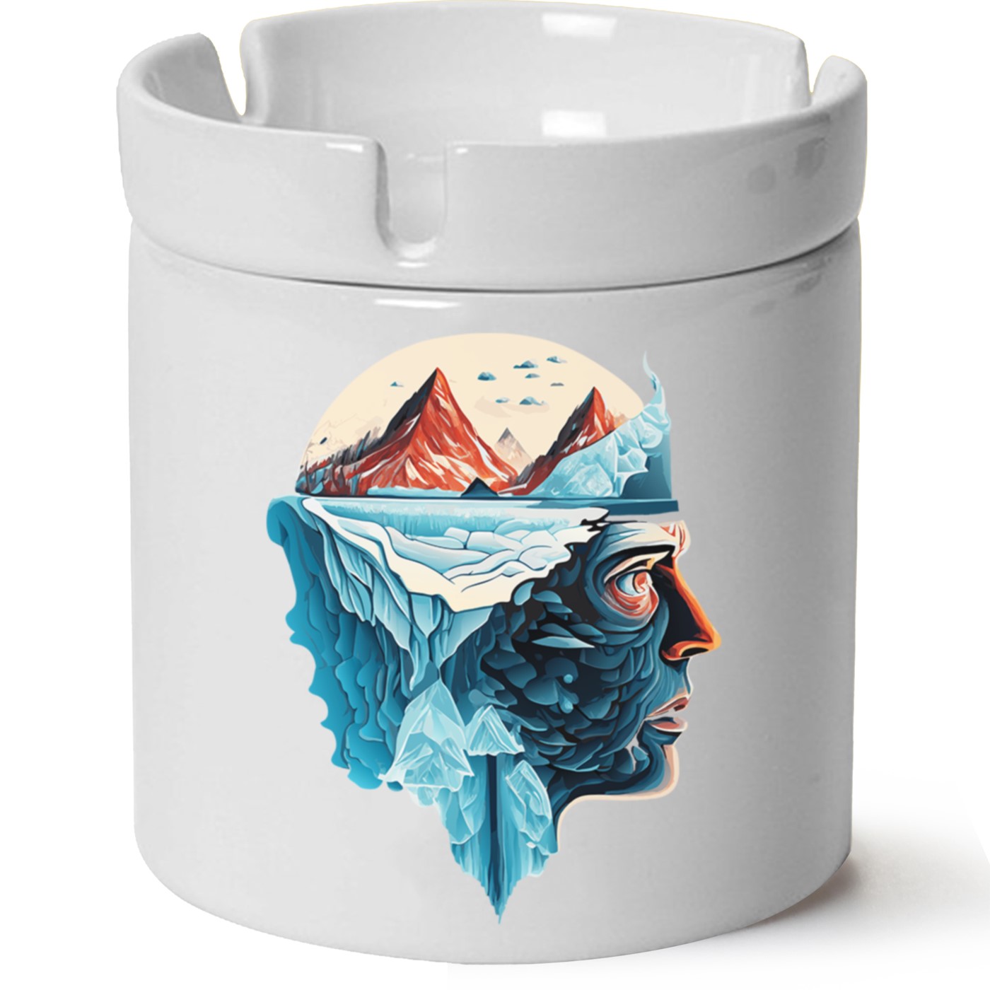 Custom Baskılı Porselen At Söndür Küllük