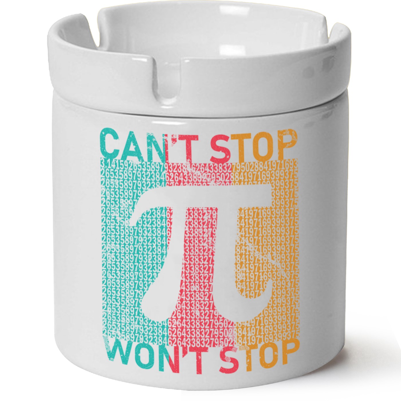 Can't Stop Wont't Stop Baskılı Porselen At Söndür Küllük