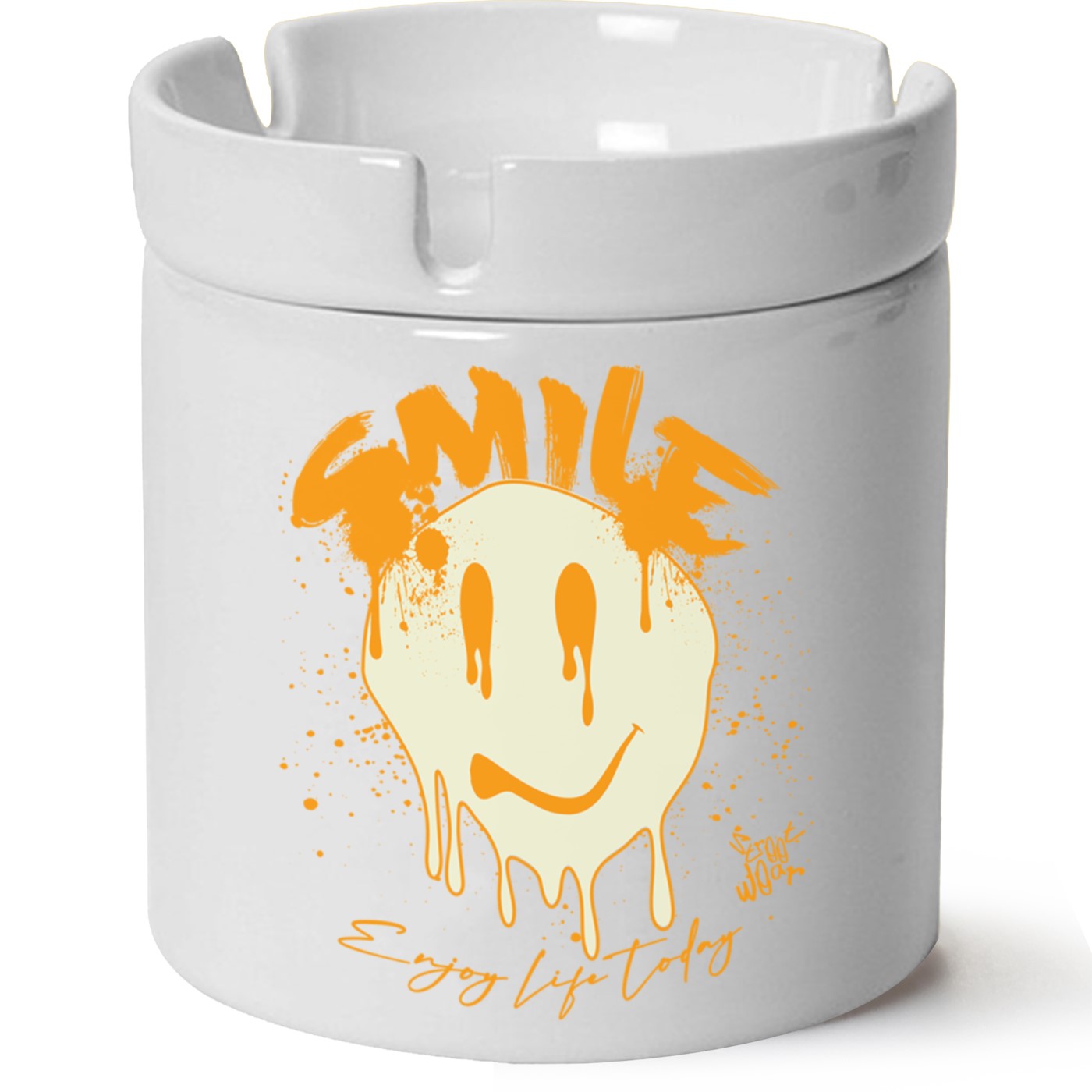 Smile  Baskılı Porselen At Söndür Küllük