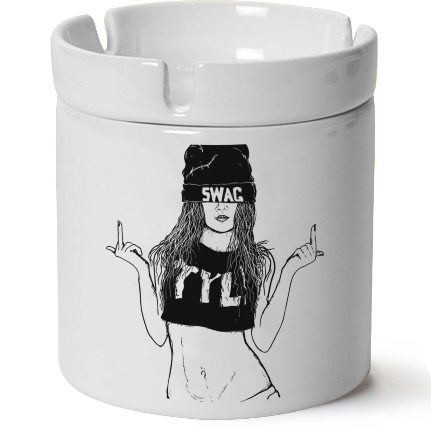 Custom Baskılı Porselen At Söndür Küllük