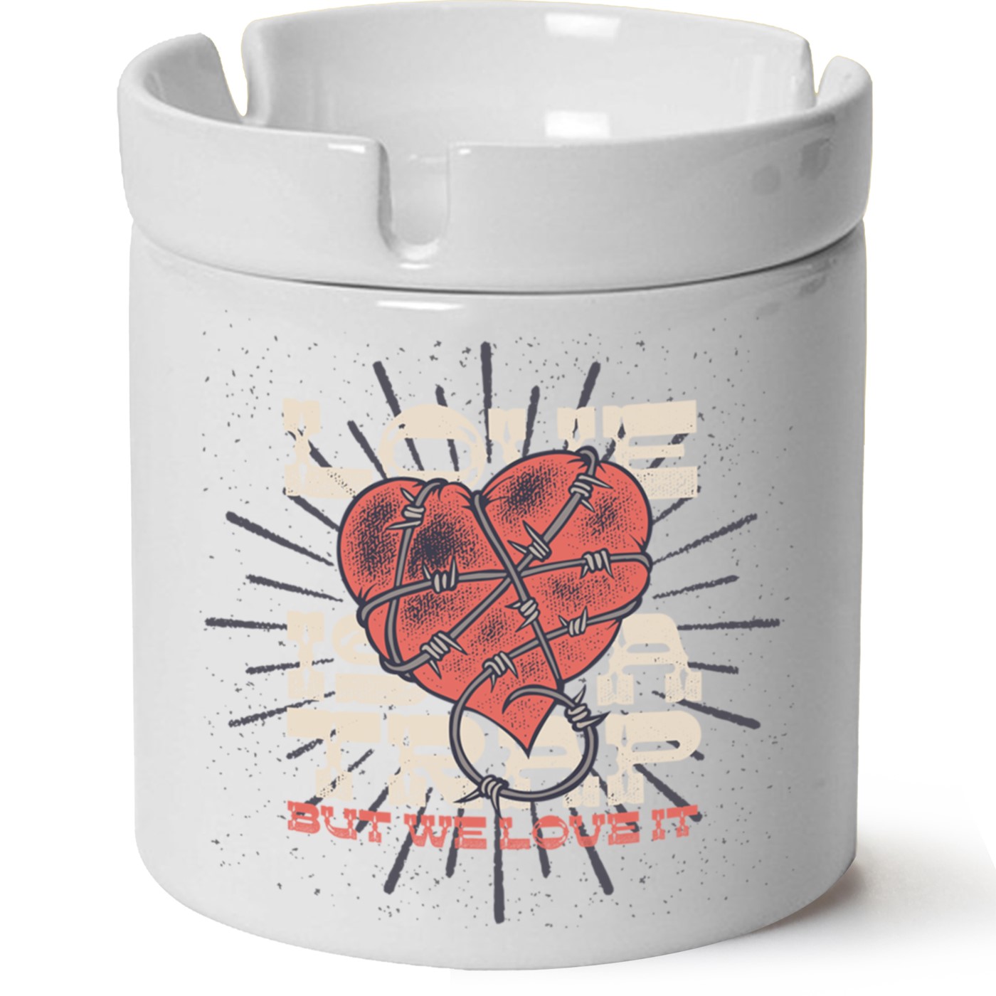 Custom Baskılı Porselen At Söndür Küllük