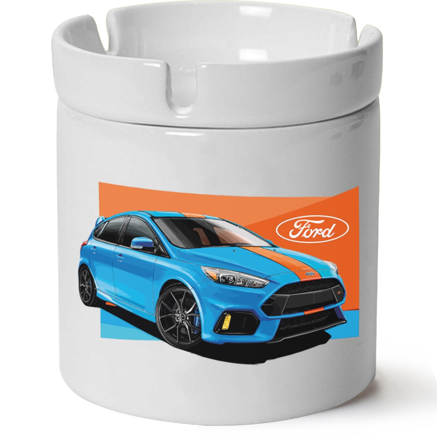 Ford Focus Mk3 Baskılı Porselen At Söndü Küllük