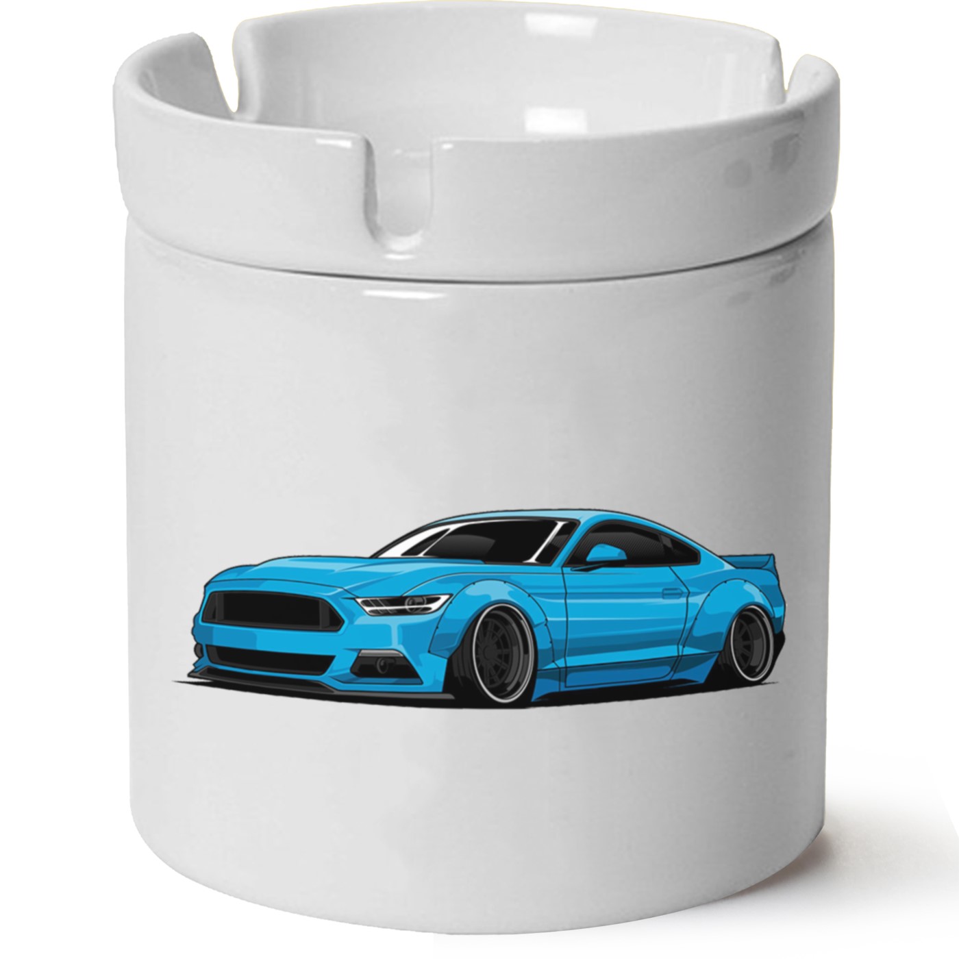 Ford Mustang Baskılı Porselen At Söndü Küllük