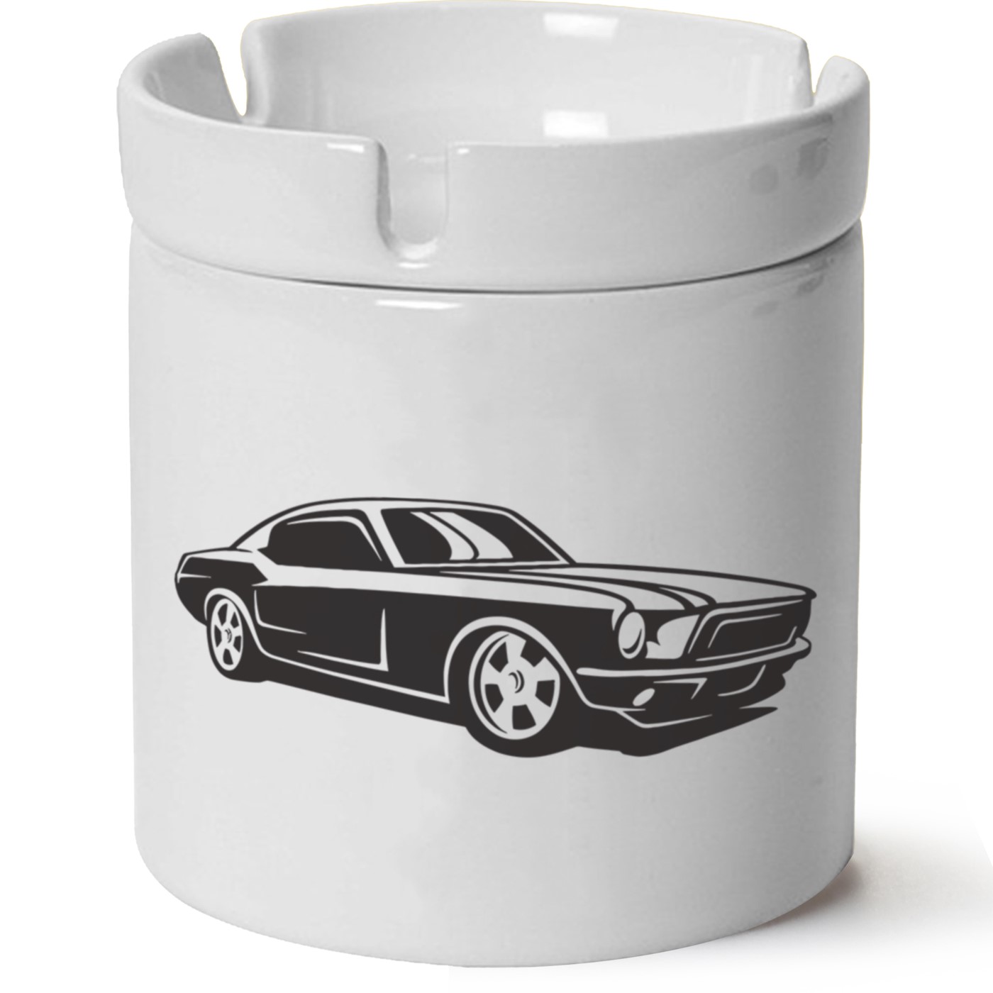 Ford Mustang Baskılı Porselen At Söndü Küllük