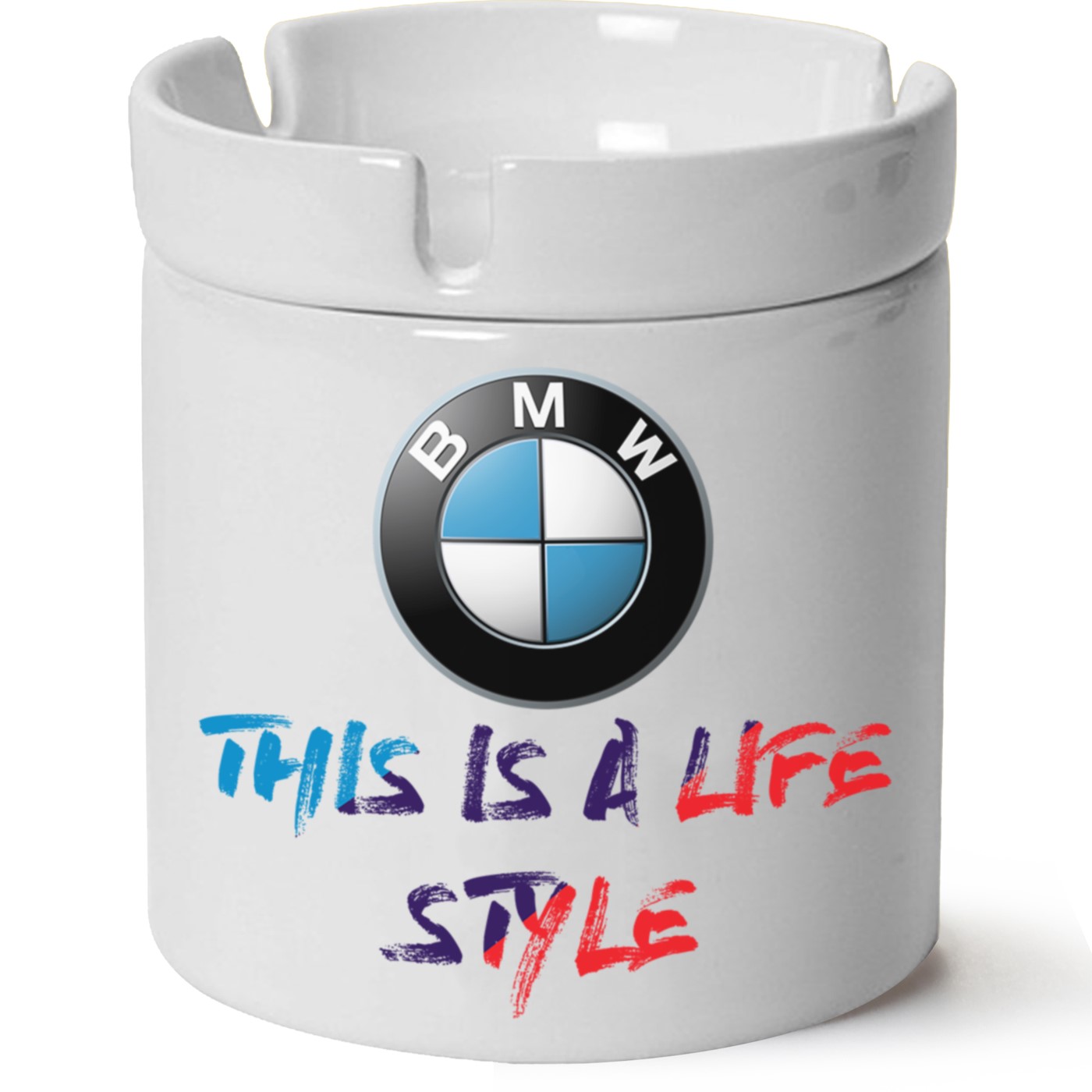 Bmw Logo Baskılı Porselen At Söndür Küllük