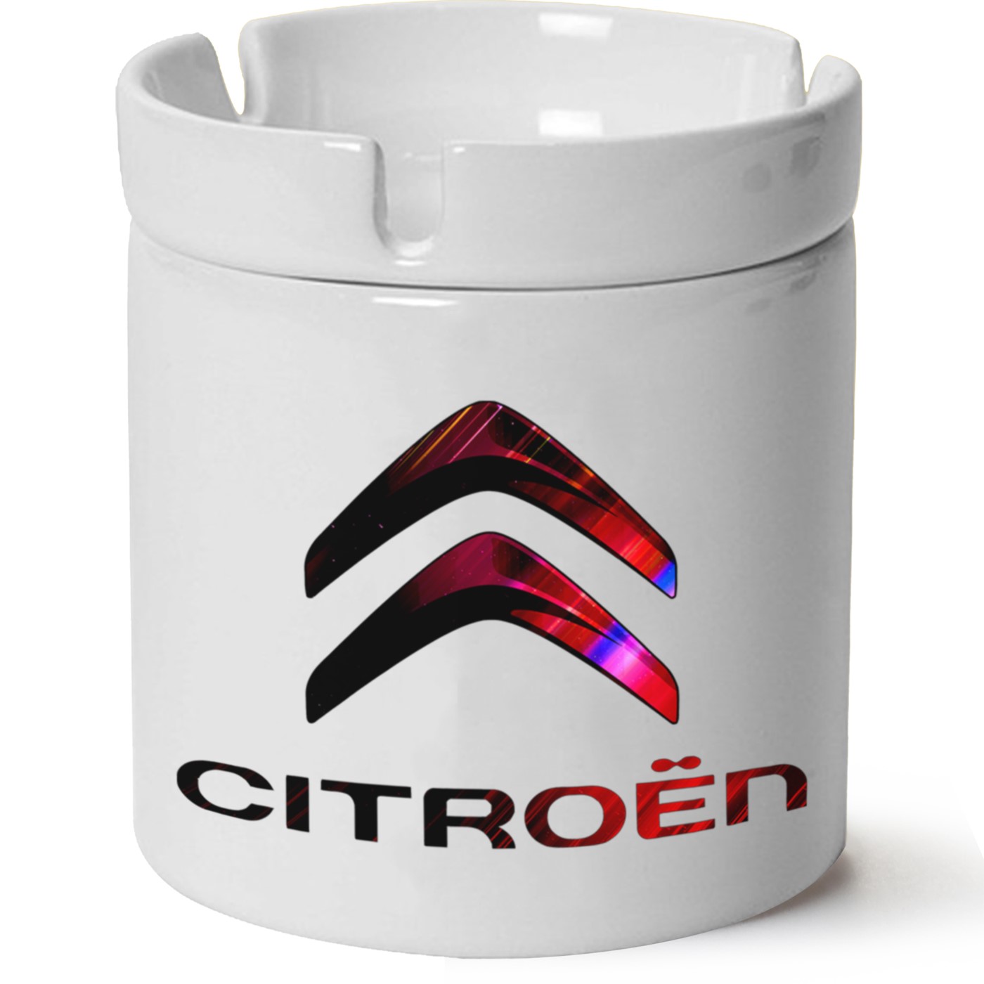 Citroen Logo Baskılı Porselen At Söndür Küllük