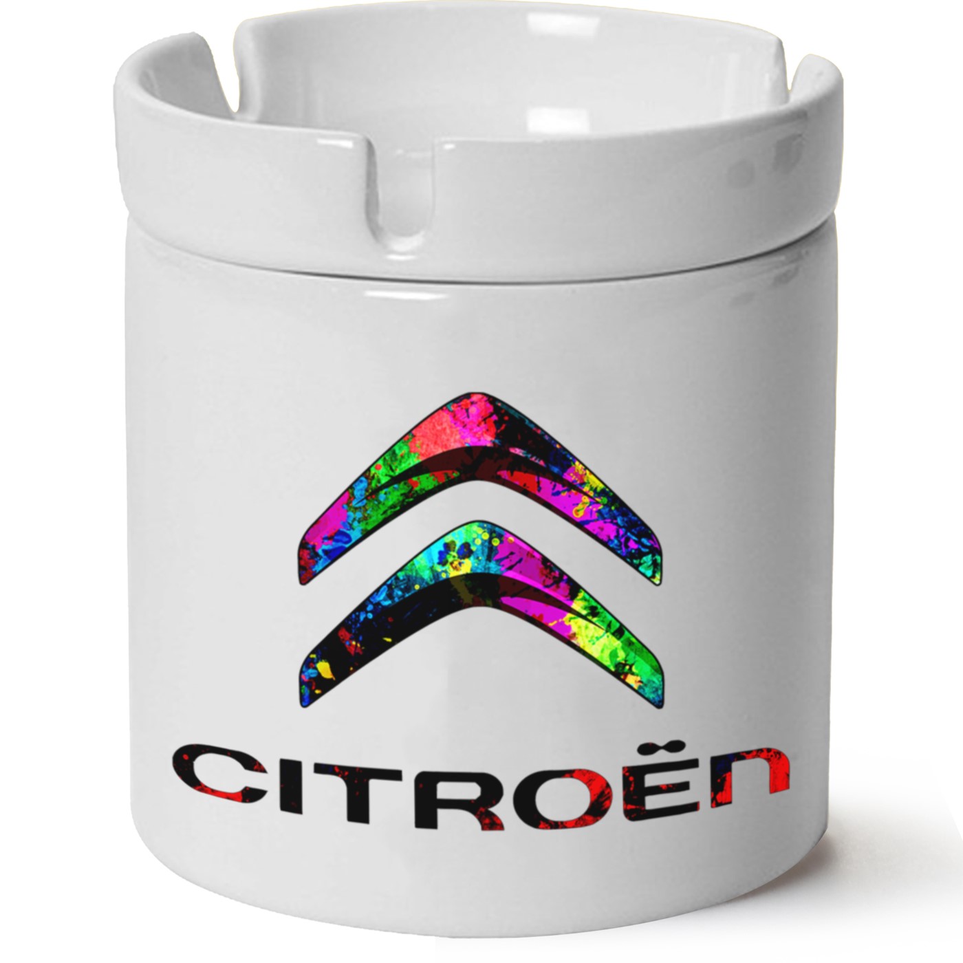 Citroen Logo Baskılı Porselen At Söndür Küllük